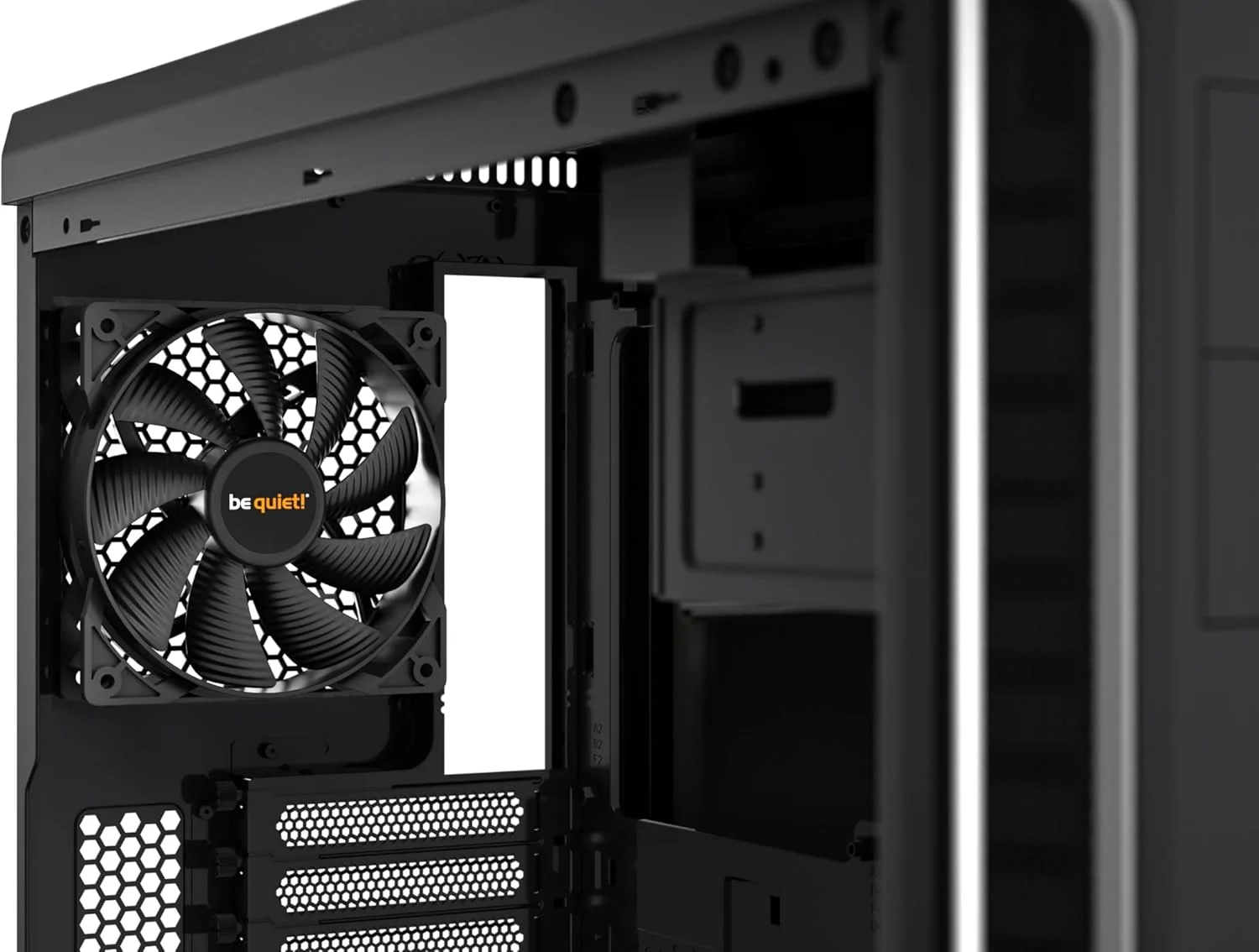 کیس کامپیوتر بی کوایت! مدل Pure Base 600 | کیس میدی تاور ATX | دارای 2 فن Pure Wings 2 از پیش نصب شده | نقره ای | BG022