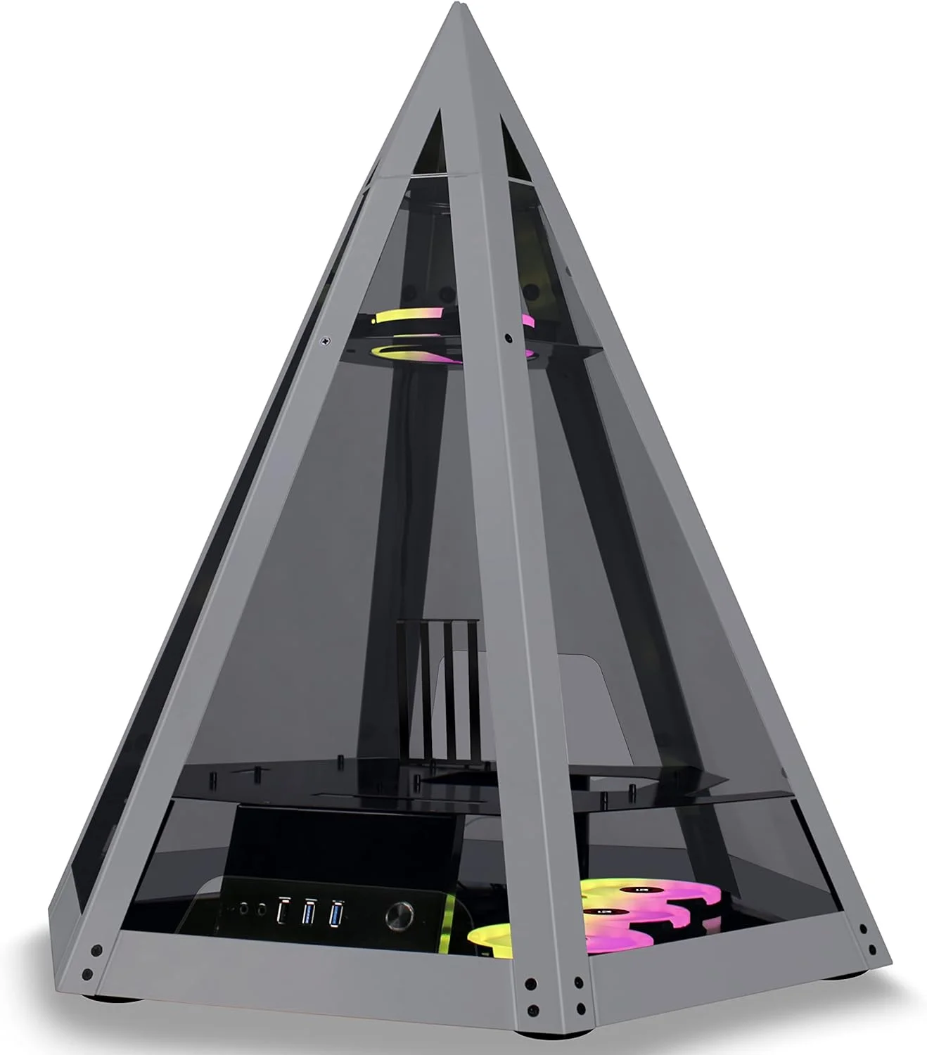 کیس کامپیوتر گیمینگ KEDIERS مدل Diamond Pyramid ATX C600 کیس کامپیوتر گیمینگ KEDIERS مدل Diamond Pyramid ATX C600