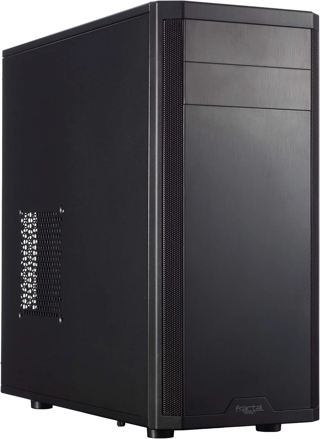 کیس کامپیوتر مید تاور فراکتال دیزاین Core 2300 - ATX - جریان هوای بالا و خنک کننده بهینه - شامل 1 فن سایلنت 120 میلی متری - آلومینیوم برس خورده - مشکی