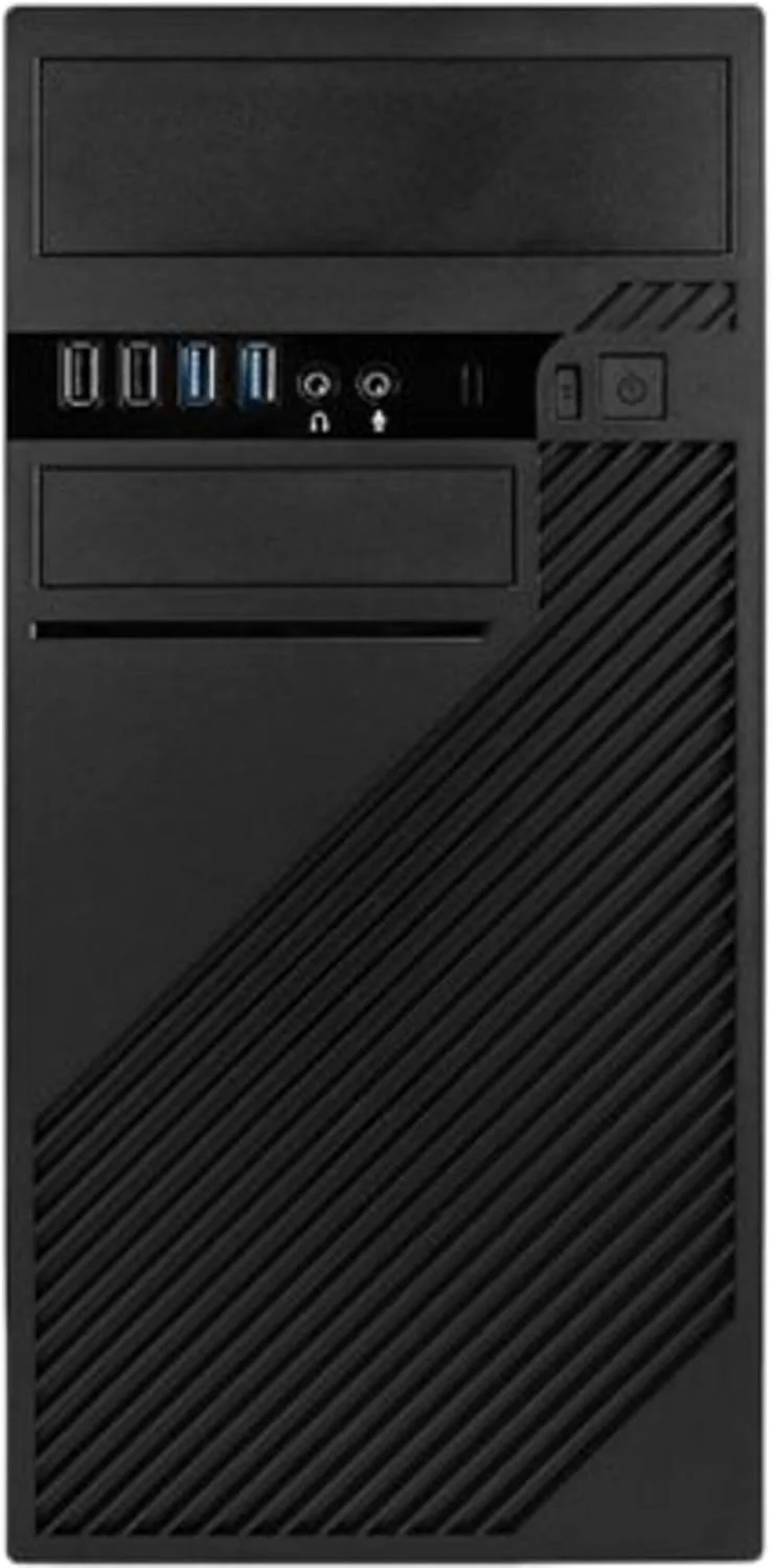 کیس کامپیوتر مینی تاور In Win EFS712 Micro ATX با منبع تغذیه 450 واتی، طراحی بدون نیاز به ابزار، دارای 1 جایگاه درایو 5.25 اینچی، 1 جایگاه درایو 3.5 اینچی، 2 پورت USB 3.0 + 2 پورت USB 2.0 در جلو، صدای HD
