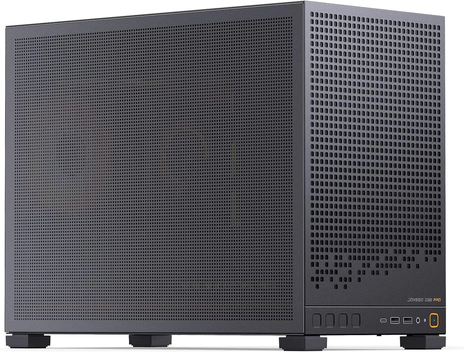 کیس کامپیوتر مشکی JONSBO D32 PRO Mesh Micro-ATX، کیس مینی دسکتاپ با سازگاری بالا، حالت A/B برای مادربرد، پشتیبانی از مادربرد MATX Back-Connect/BTF، کارت گرافیک 365 میلی‌متری/خنک‌کننده مایع 240/خنک‌کننده بادی 163 میلی‌متری، منبع تغذیه ATX/SFX، کیس گیمینگ کامپیوتر، مشکی