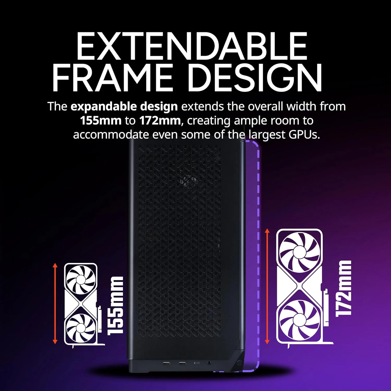 کیس کامپیوتر Mini-ITX کولر مستر NCORE 100 Air S | خنک کننده | آماده برای PSU، شامل خنک کننده بادی، PSU مدل V850W SFX Gold PCIe 5.0، طراحی شده برای Nvidia RTX 5080 | AMD RX 9070 XT، پشتیبانی از کارت گرافیک 356mm، DIY