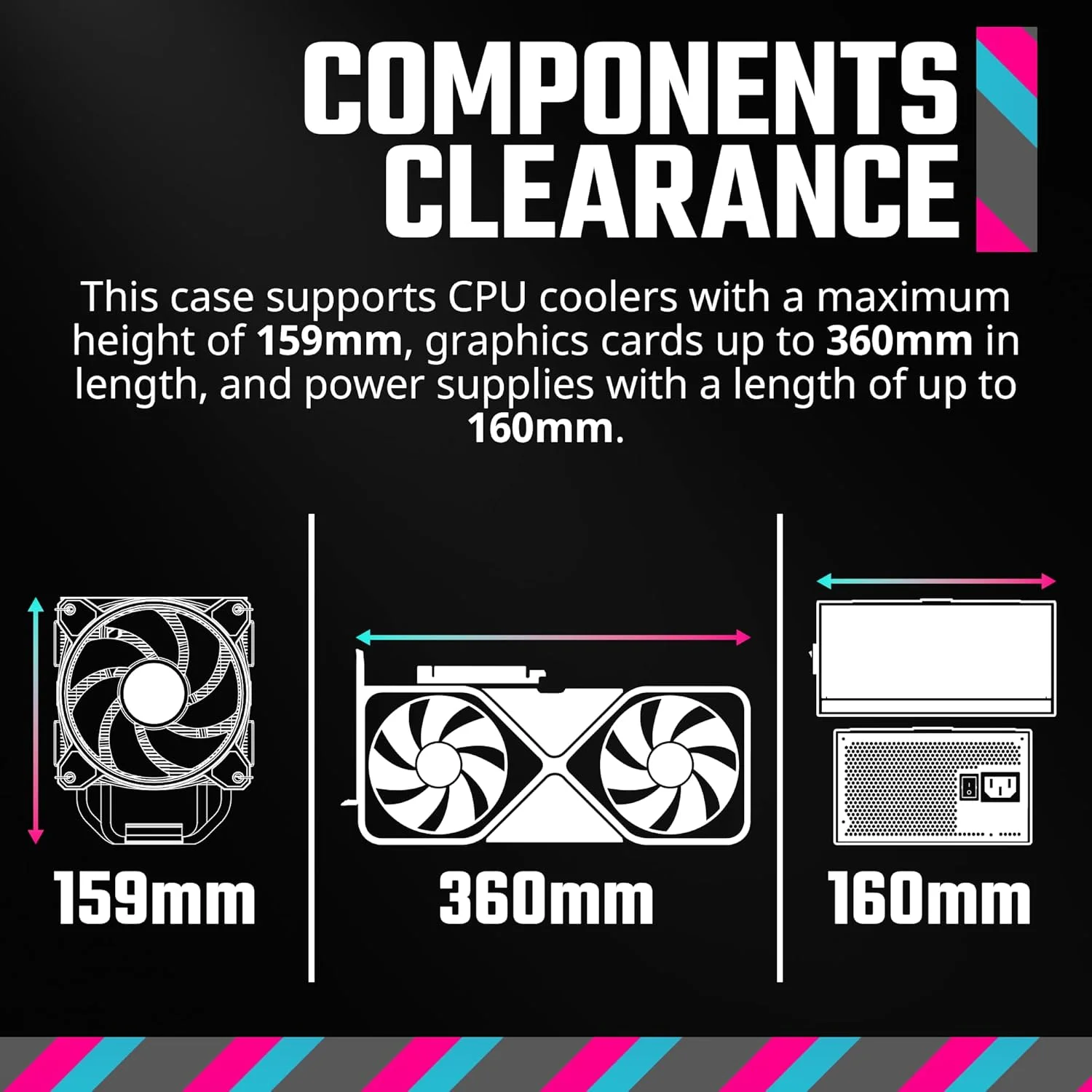 کیس Micro-ATX کولر مستر Q300L V2، فیلتر گرد و غبار مغناطیسی طرح دار، USB 3.2 Gen 2x2 (20GB)، شیشه حرارت دیده، حداکثر ارتفاع خنک کننده پردازنده 159mm، حداکثر طول کارت گرافیک 360mm، گردش هوای کامل (Q300LV2-KGNN-S00)