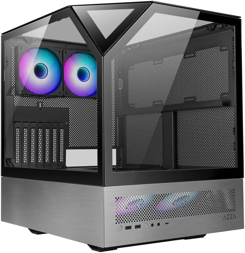 کیس ای‌تی‌ایکس آزا مدل CSAZ-810 Sanctum / گیمینگ / مید تاور ای‌تی‌ایکس / کیس کامپیوتر / پنل شیشه حرارت دیده