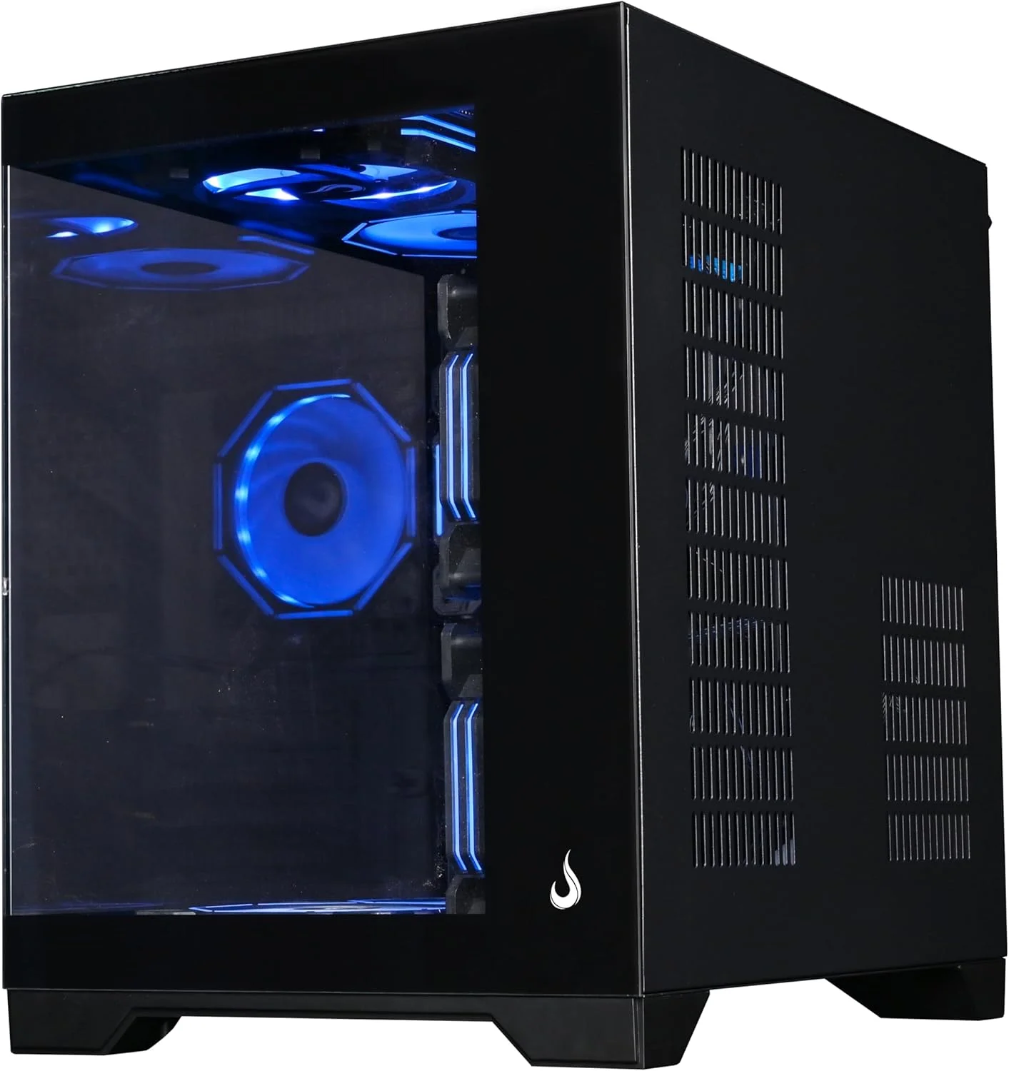 کیس کامپیوتر Rise Mode USA Galaxy Glass M Mini، مینی تاور شیشه حرارت دیده، M-ATX مشکی