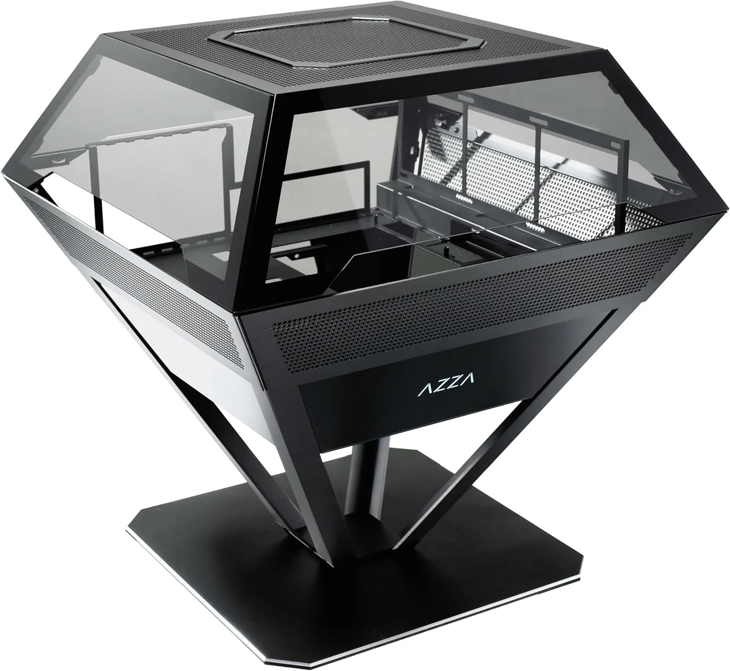 کیس کامپیوتر AZZA CSAZ-812 Diamond / کیس ATX نوآورانه / شامل هاب AZZA / گیمینگ