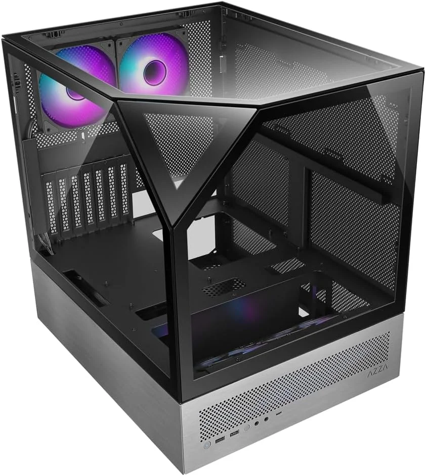 کیس ای‌تی‌ایکس آزا مدل CSAZ-810 Sanctum / گیمینگ / مید تاور ای‌تی‌ایکس / کیس کامپیوتر / پنل شیشه حرارت دیده