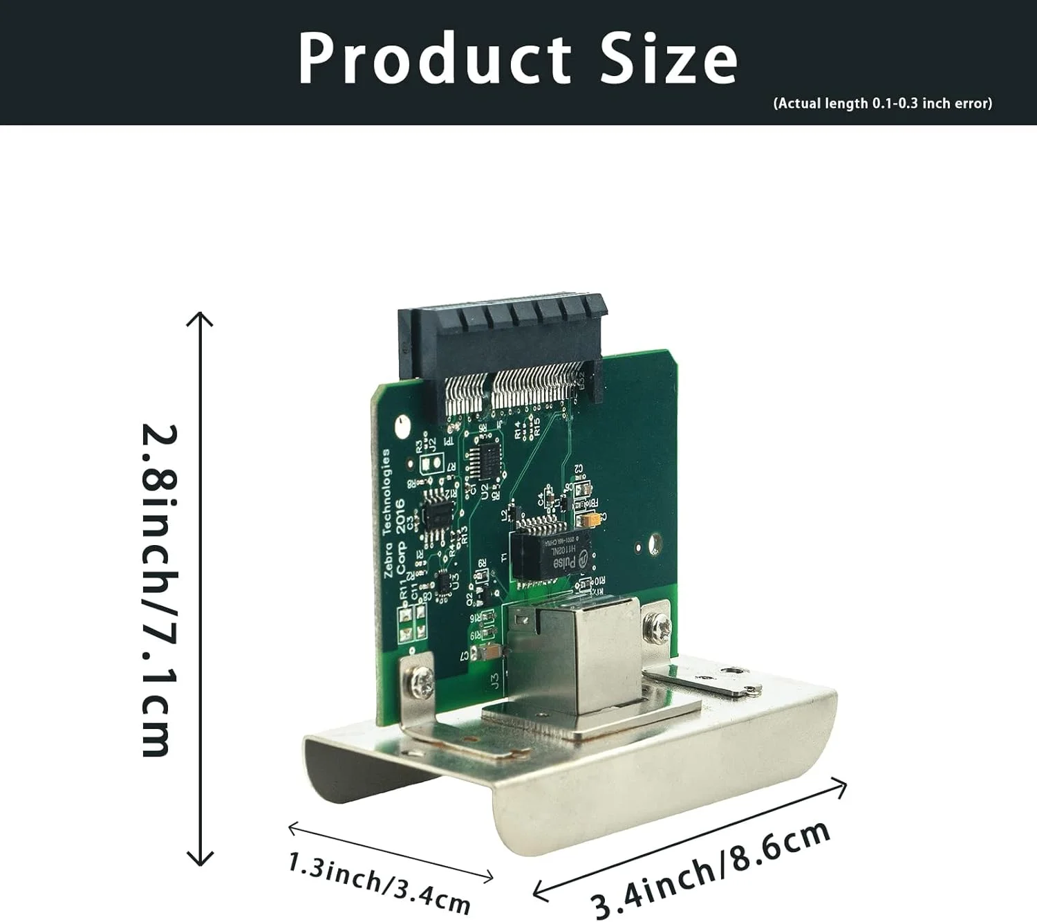 کارت شبکه برای پرینتر لیبل زبرا ZT210 ZT220 ZT230، سرور چاپ اترنت داخلی (P1038204-101) کارت شبکه برای پرینتر لیبل زبرا ZT210 ZT220 ZT230، سرور چاپ اترنت داخلی (P1038204-101)