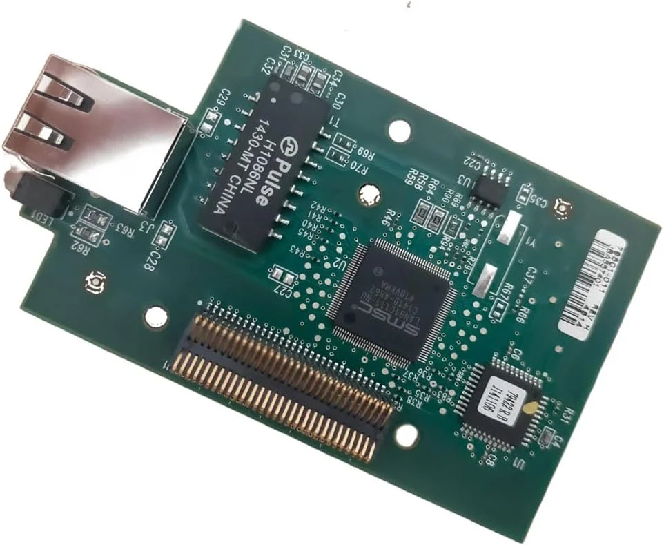 کارت شبکه سرور چاپ داخلی Sinsed برای پرینتر حرارتی Zebra ZM400 ZM600 105SLPLUS Xi4 Series مدل 79823 79501-011، 203DPI، مشکی