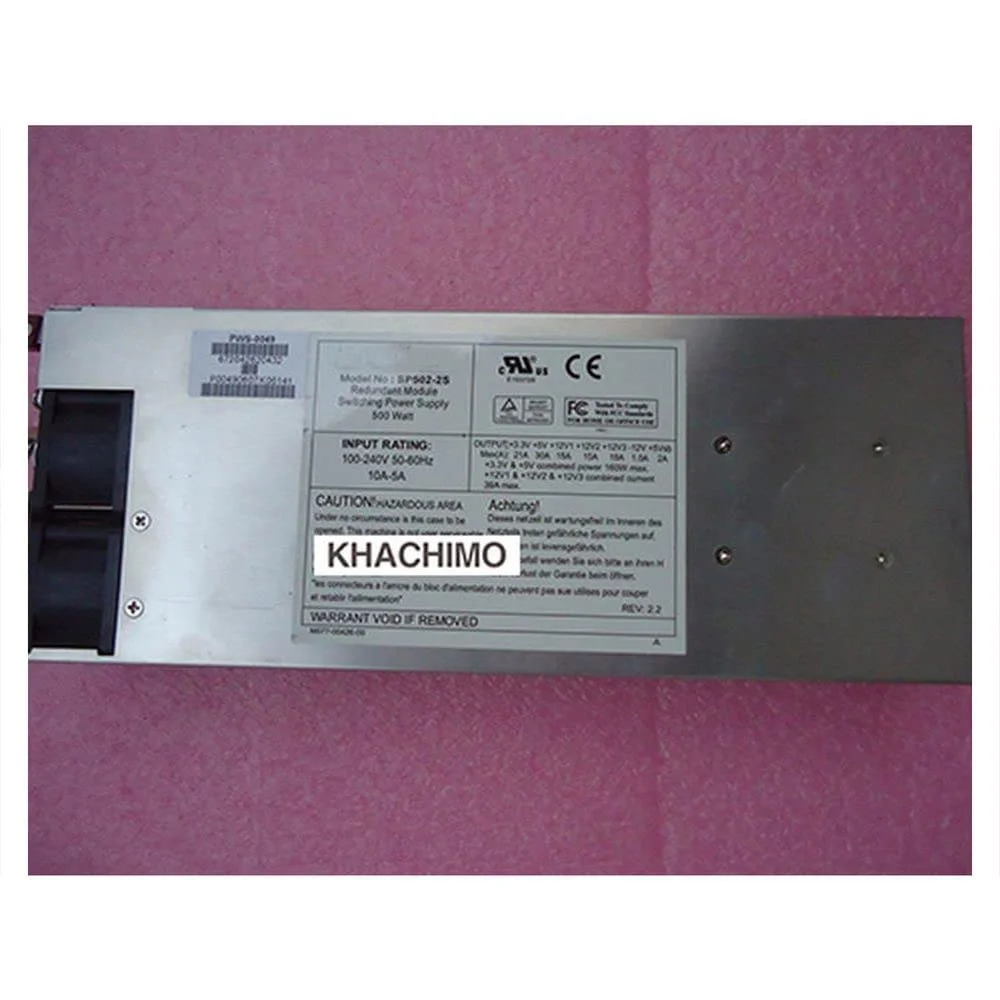 منبع تغذیه 500 واتی مدل PWS-0049 برای تجهیزات شبکه صنعتی سرور SP502-2S