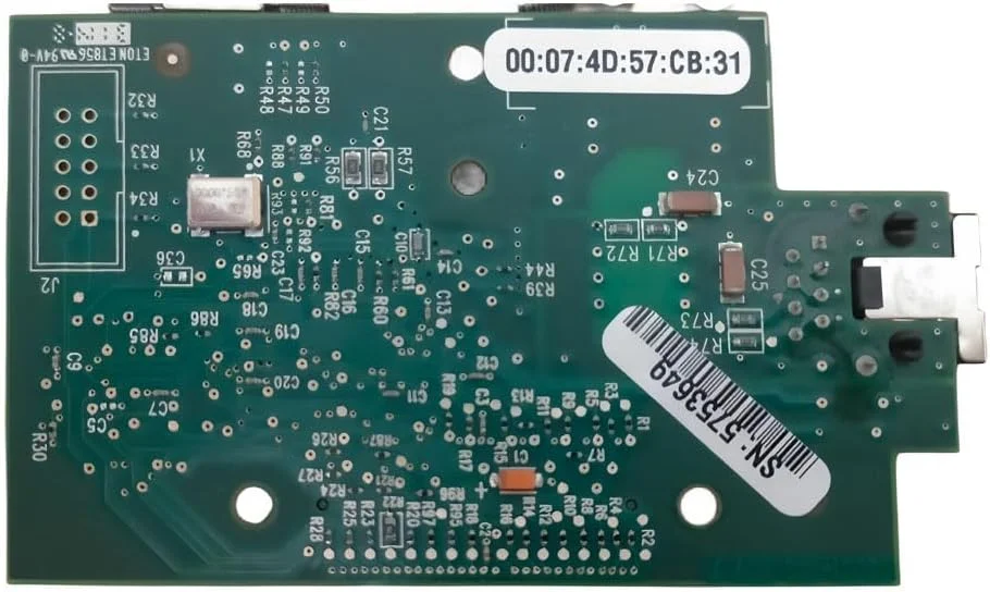 کارت شبکه سرور چاپ داخلی Sinsed برای پرینتر حرارتی Zebra ZM400 ZM600 105SLPLUS Xi4 Series مدل 79823 79501-011، 203DPI، مشکی