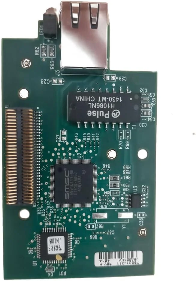 کارت شبکه سرور چاپ داخلی Sinsed برای پرینتر حرارتی Zebra ZM400 ZM600 105SLPLUS Xi4 Series مدل 79823 79501-011، 203DPI، مشکی