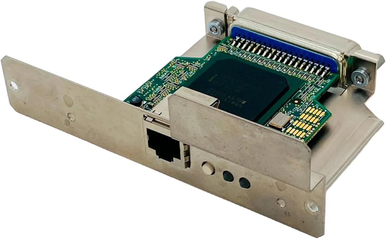 کارت شبکه پرینت سرور اترنت زبرا Zebranet مدل 47560-100 برای پرینترهای لیبل زبرا 140XiIII Plus, 105SL, 110/170/220Xi3+