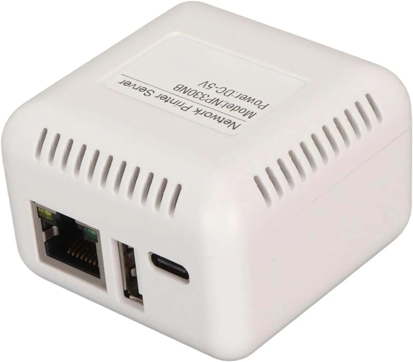 سرور چاپگر USB 2.0 شبکه، آداپتور سرور چاپ LAN USB، پشتیبانی از اتصال BT برای 7، برای 8، برای 10 (دوشاخه آمریکایی)