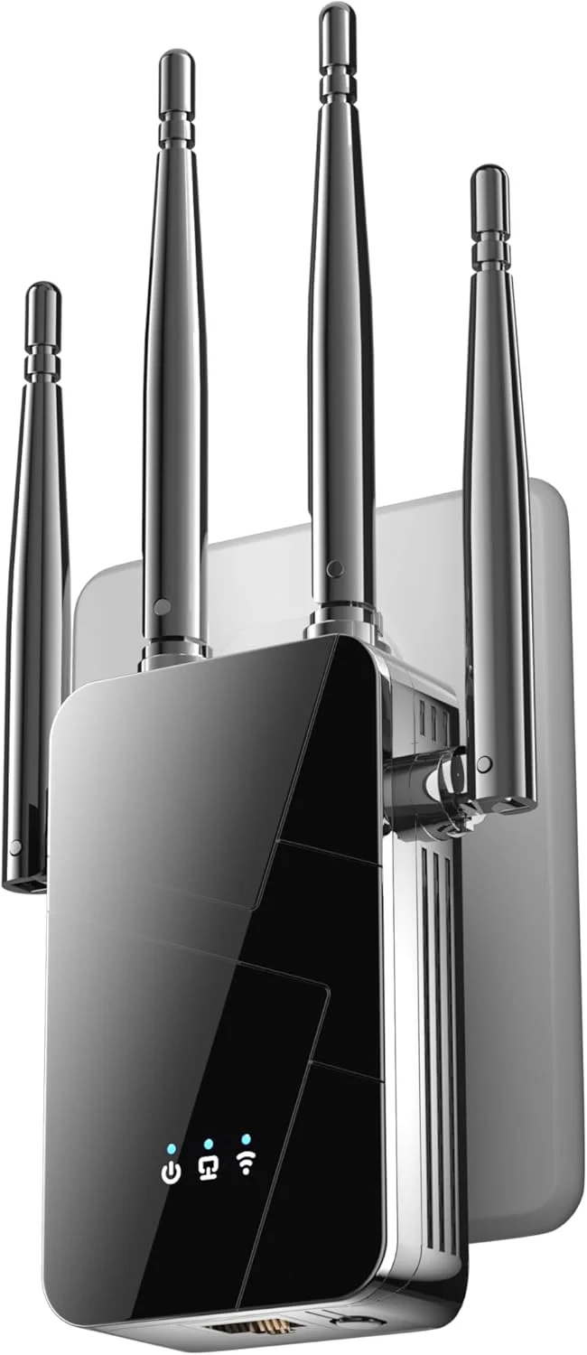 تقویت کننده سیگنال وای فای 2026 - پوشش دهی تا 929 متر مربع، تقویت کننده بی سیم - تکرار کننده اینترنت دوربرد، تقویت کننده وای فای و تقویت کننده سیگنال با پورت اترنت، راه اندازی با یک ضربه