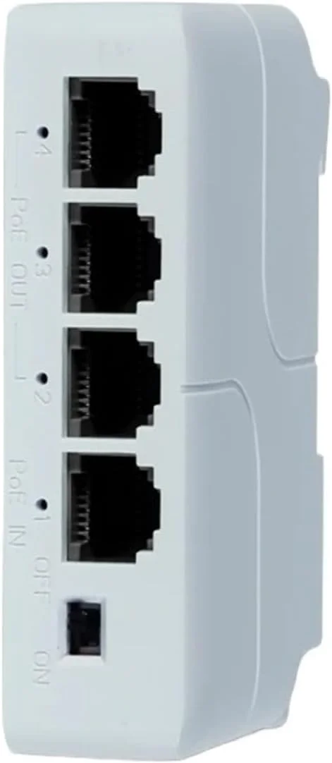 تکرار کننده توسعه دهنده PoE 4 پورت برای توسعه دهنده انتقال برای سوئیچ NVR