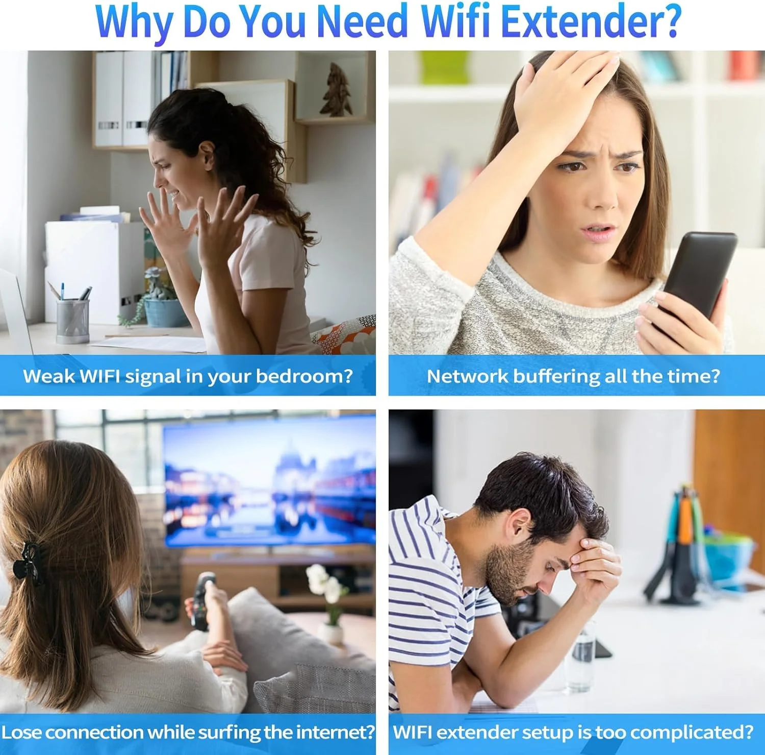 تقویت کننده سیگنال وای فای 2025 - توسعه دهنده برد وای فای، پوشش 9,800 فوت مربع، نصب آسان با پورت اترنت، سازگار با تمام روترها