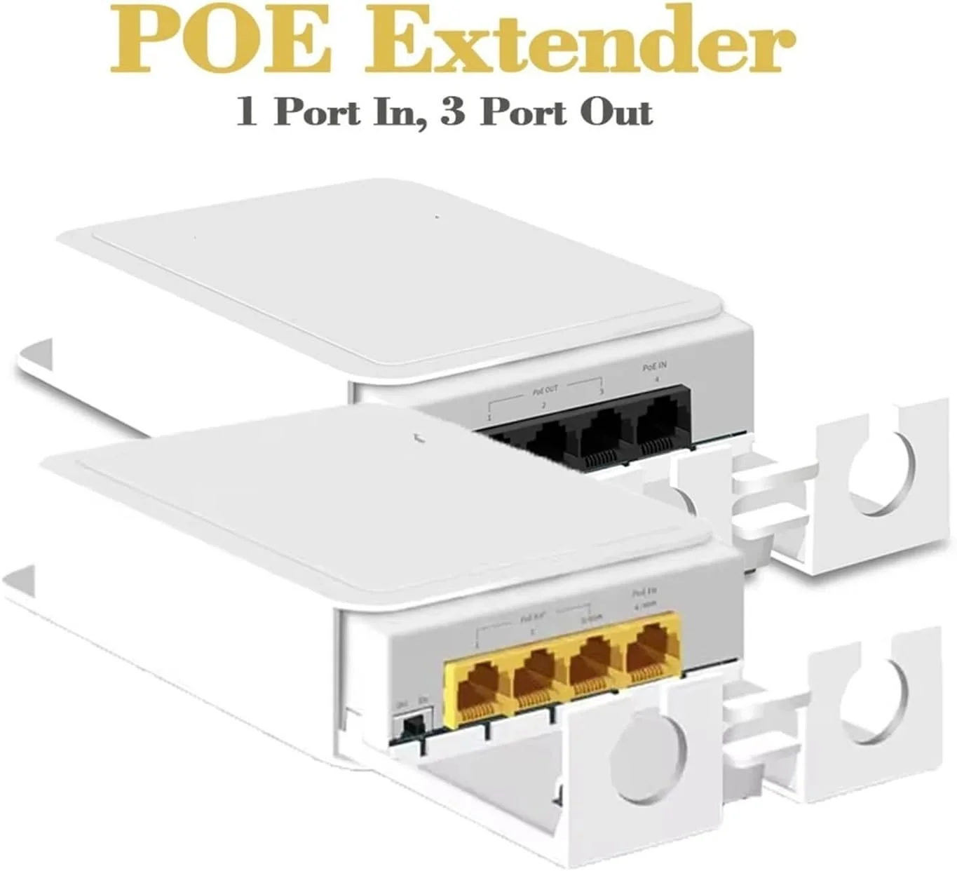 توسعه دهنده گیگابیتی 4 پورت 1 ورودی 3 خروجی POE تکرار کننده 1000 مگابیت بر ثانیه