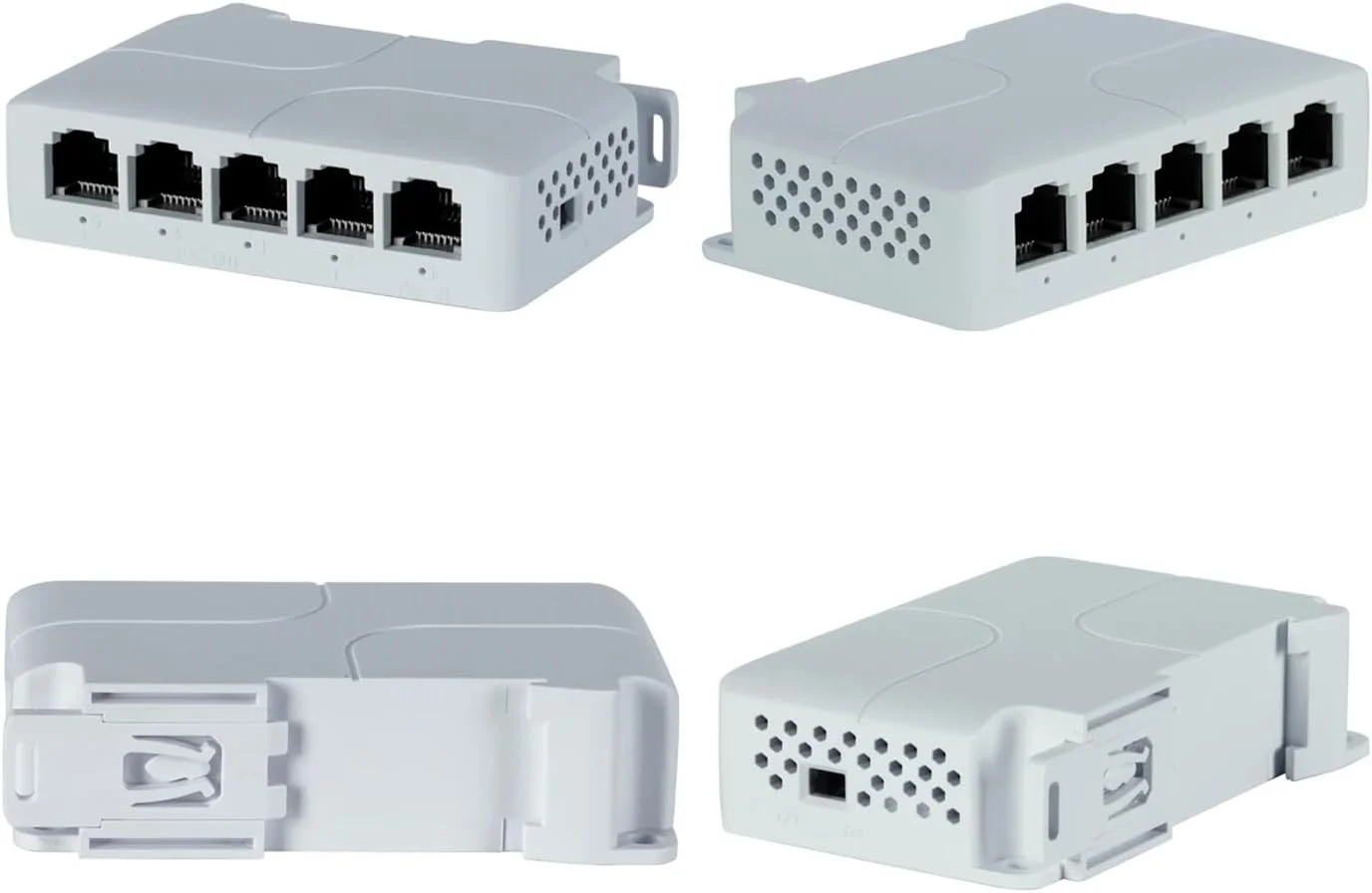 توسعه دهنده POE پنج پورت 10/100 مگابیت بر ثانیه، تکرار کننده سوئیچ شبکه 1 به 4 (1 عدد)