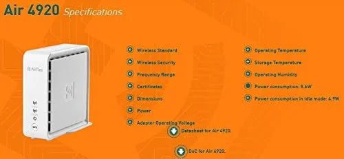 تقویت کننده هوشمند وای فای Airties مدل AT&T Air 4920 - سفید