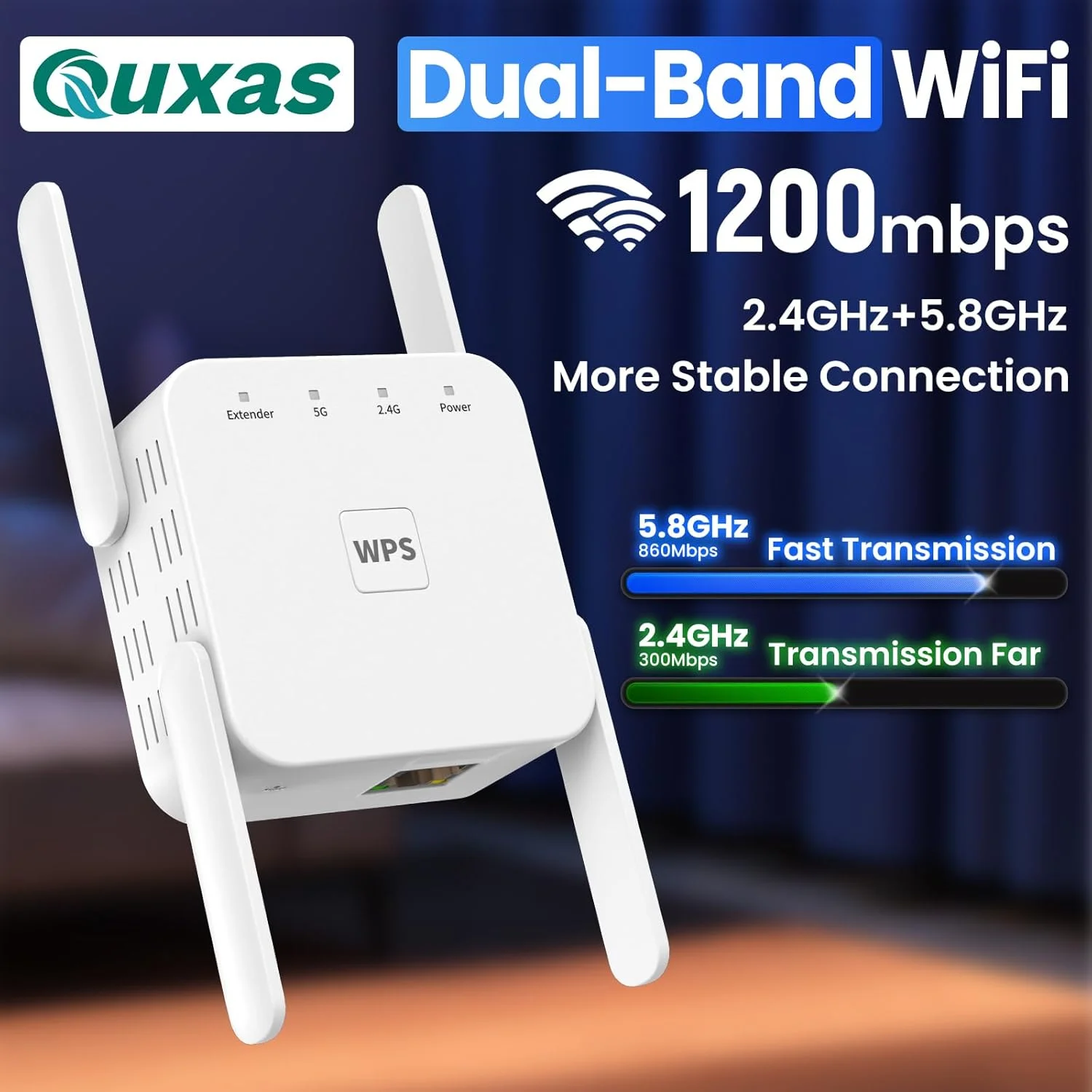 تقویت کننده وای فای 1200 مگابیت بر ثانیه. تکرار کننده وای فای. آداپتور اترنت جهانی: پل وای فای دو بانده با حالت های پل، کلاینت، AP، تبدیل بی سیم به سیمی، برای رایانه های شخصی، چاپگرها، تلویزیون ها، کنسول ها.