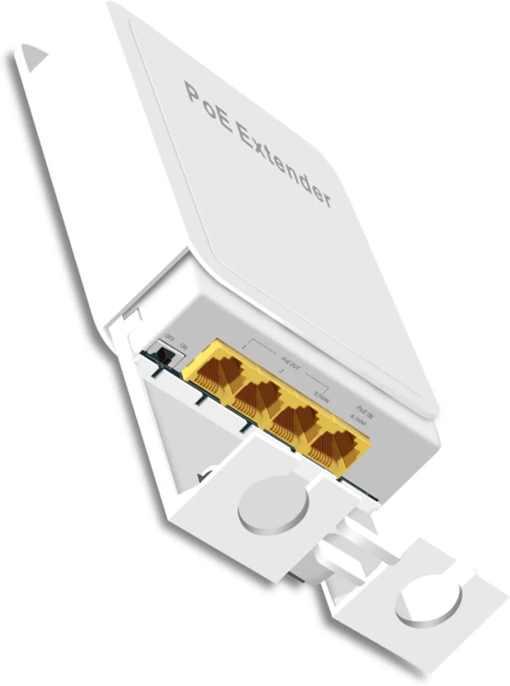 تکرار کننده توسعه دهنده POE با سرعت 1000 مگابیت در ثانیه، 1 ورودی 3 خروجی، حداکثر 250 متر، توسعه دهنده شبکه اترنت RJ45 ضد آب IP55 برای سیستم مانیتورینگ