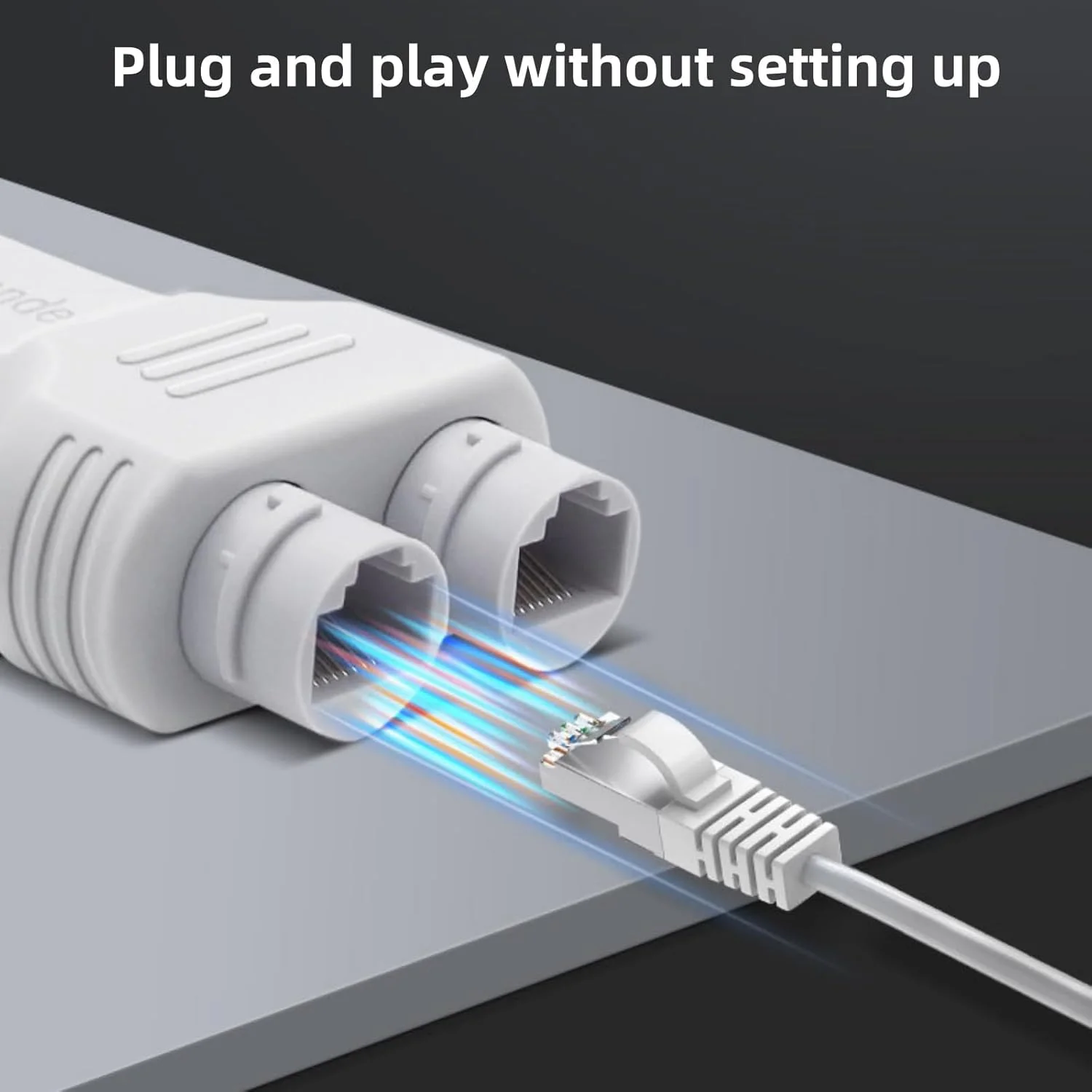 تکرار کننده POE دو پورت 100 مگابیت بر ثانیه، توسعه دهنده منبع تغذیه 1 ورودی 2 خروجی برای دوربین POE / دستگاه POE