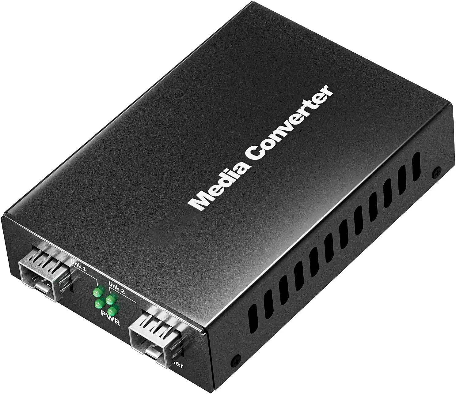 مبدل رسانه ای حالت OEO SFP دو پورت 1.25 گیگابیت بر ثانیه، مبدل شمارش فیبر نوری-الکتریکی، تکرار کننده SFP برای ماژول SFP+ SR و ماژول 1000Base-T، انتقال فیبر به اترنت تا 100 کیلومتر