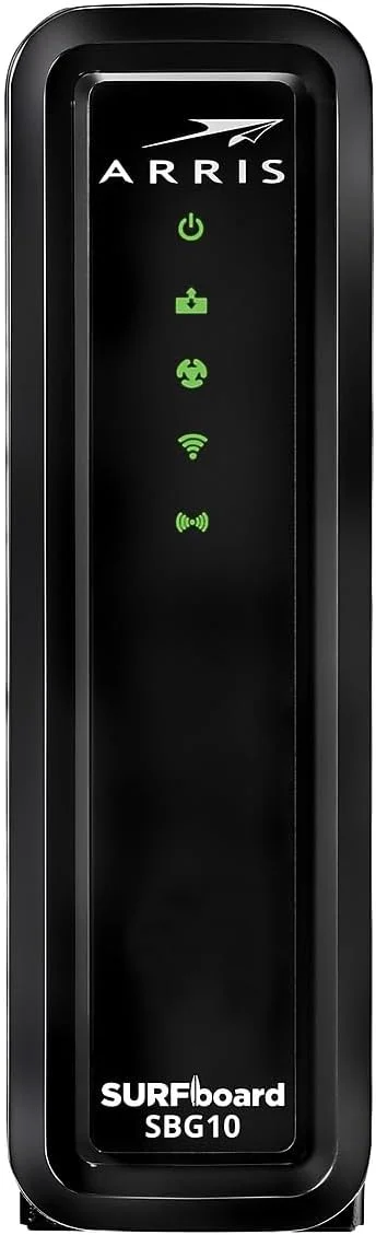 مودم کابلی وای فای ARRIS Surfboard 16x4 DOCSIS 3.0، مدل SBG10 (مشکی) مودم کابلی وای فای ARRIS Surfboard 16x4 DOCSIS 3.0، مدل SBG10 (مشکی)