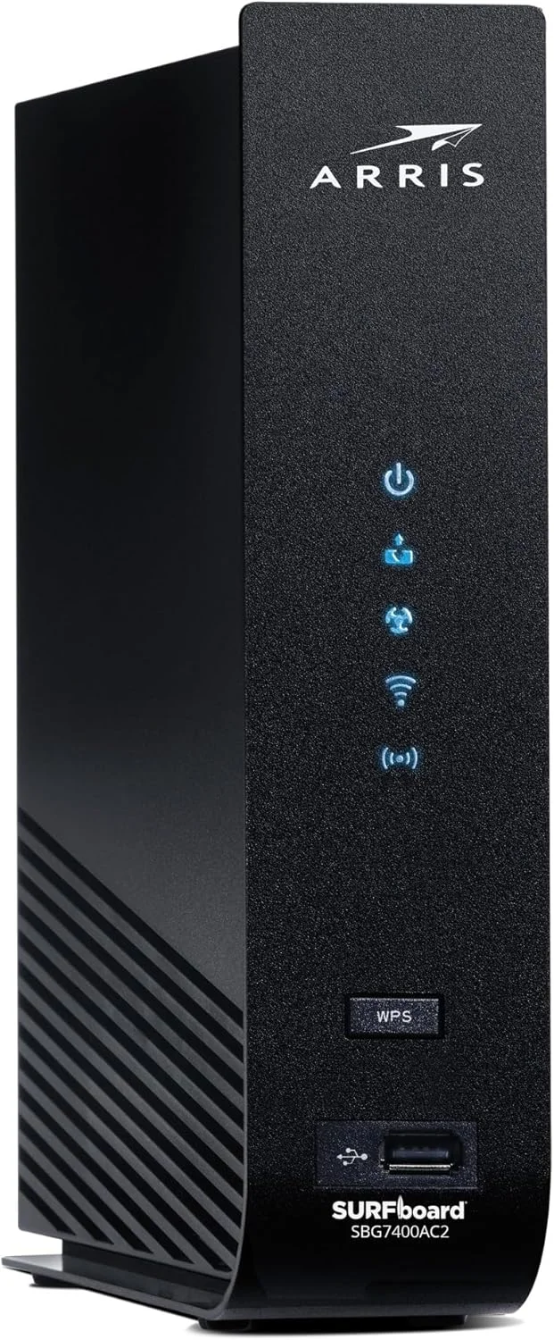 مودم کابلی ARRIS Surfboard SBG7400AC2-RB DOCSIS 3.0 و روتر وای فای AC2350، تایید شده برای Comcast Xfinity، Cox، Charter Spectrum و غیره، چهار پورت 1 گیگابیت بر ثانیه، حداکثر سرعت اینترنت 800 مگابیت بر ثانیه - بازسازی شده مودم کابلی ARRIS Surfboard SBG7400AC2-RB DOCSIS 3.0 و روتر وای فای AC2350، تایید شده برای Comcast Xfinity، Cox، Charter Spectrum و غیره، چهار پورت 1 گیگابیت بر ثانیه، حداکثر سرعت اینترنت 800 مگابیت بر ثانیه - بازسازی شده