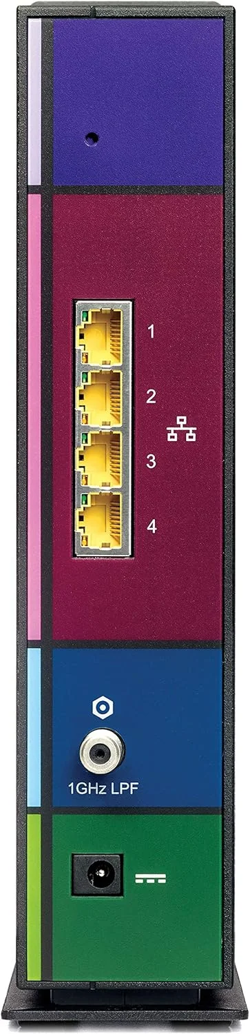 مودم روتر کابلی آریس (SBG7600AC2) - DOCSIS 3.0 و وای فای AC2350، سازگار با کامست ایکس‌فینیتی، کاکس، برای اطلاع از سازگاری با ISP خود بررسی کنید [عدم سازگاری با اسپکتروم] دارای چهار پورت 1 گیگابیت بر ثانیه، حداکثر سرعت اینترنت 800 مگابیت بر ثانیه