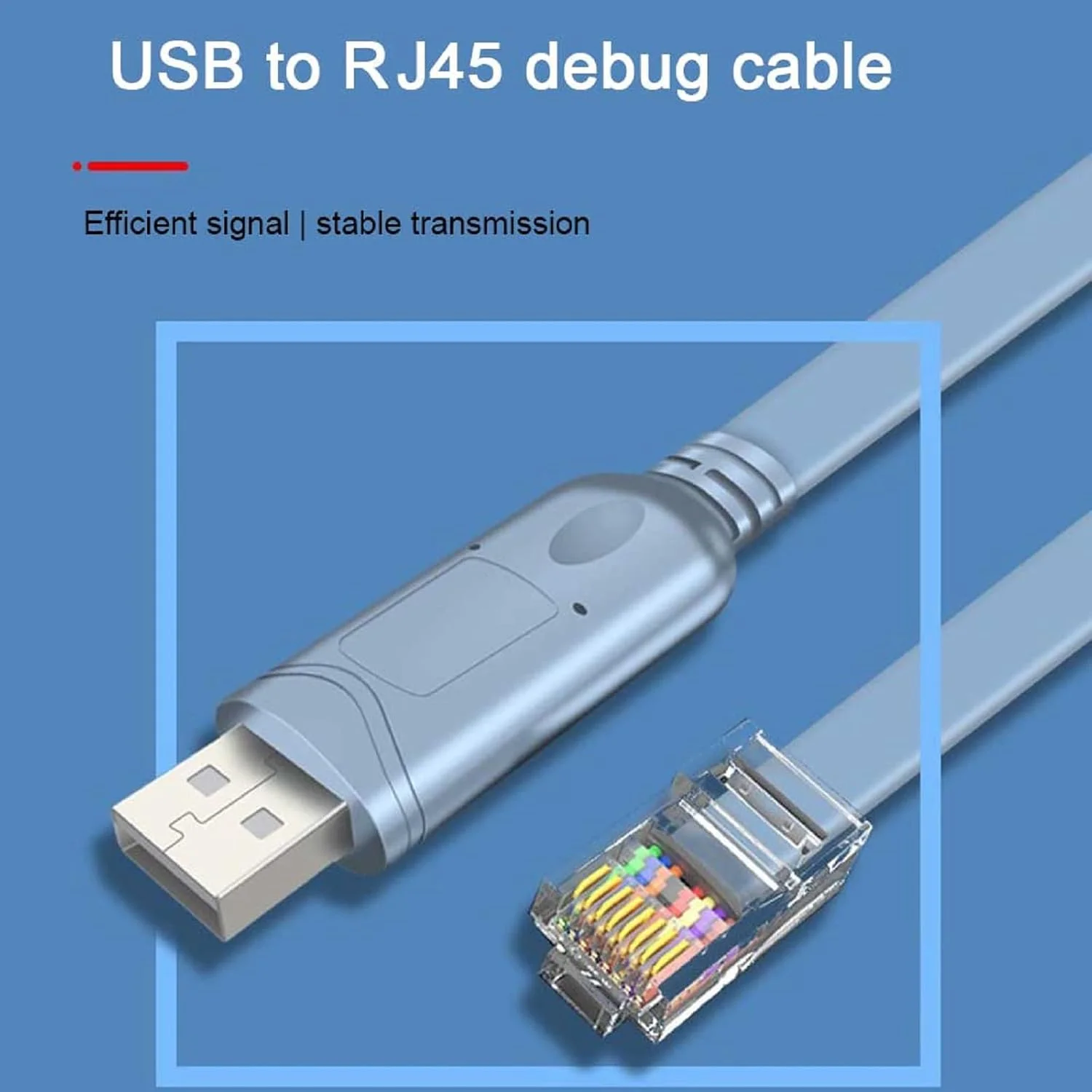 کابل کنسول USB به RJ45 قابل حمل 1.8 متری برای روتر Cisco H3C
