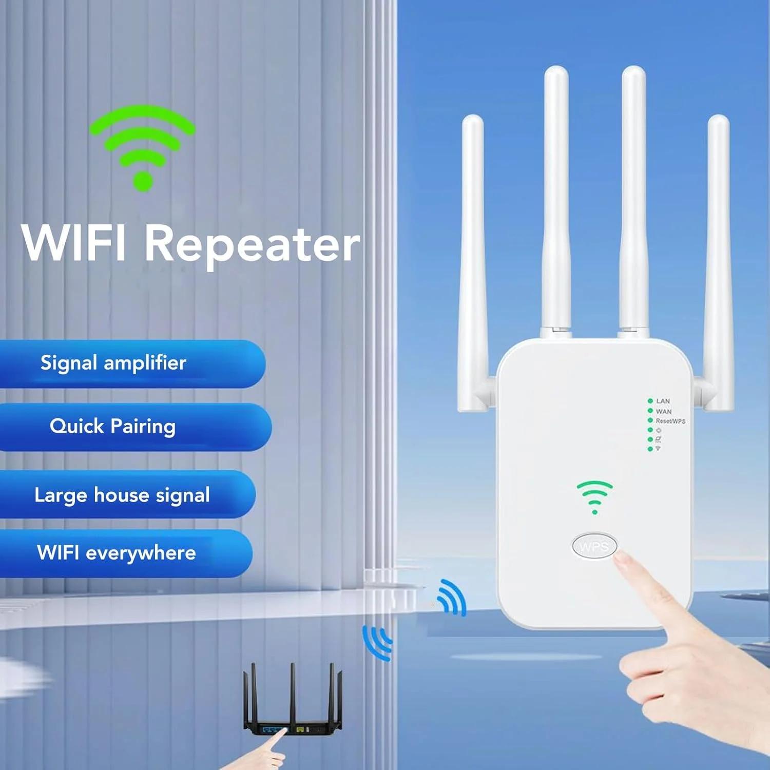 تکرار کننده تقویت کننده ciciglow، توسعه دهنده، با پورت اترنت و حالت AP، تکرار کننده پوشش طولانی برد برای خانه، CICIGLOW7BCE1SM2QW