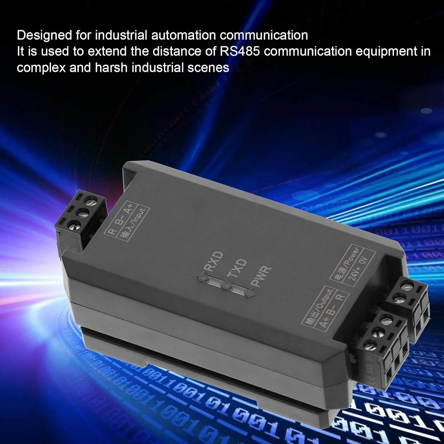 تقویت کننده فاصله RS485، ولتاژ ضد معکوس 1500 ولت، ارتباط دو طرفه نیمه دوبلکس RS485 برای تجهیزات صنعتی