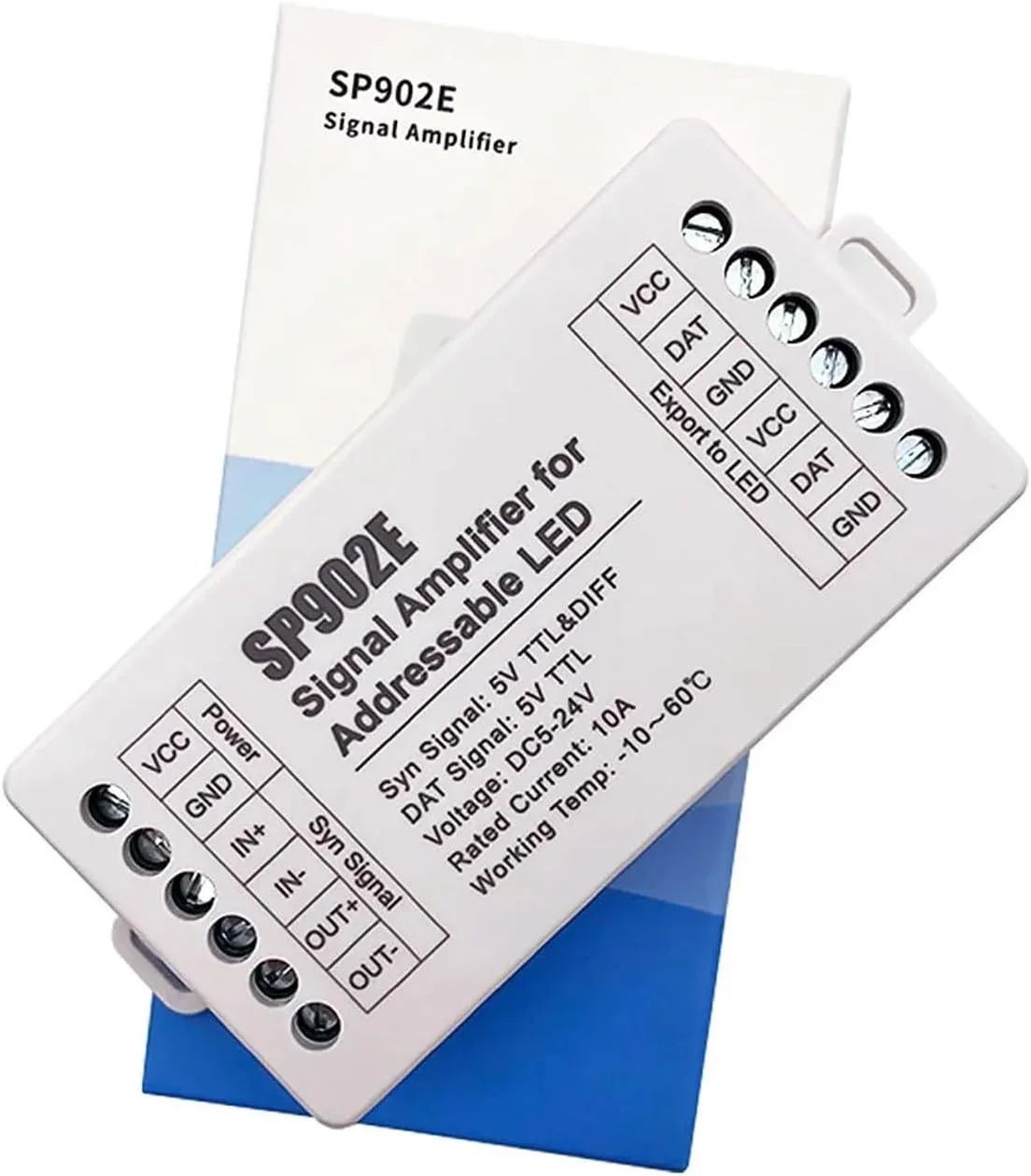 تکرار کننده تقویت کننده سیگنال SPI مدل PCS SP902E مناسب برای نوار LED پیکسلی IC آدرس پذیر WS2812 WS2811 WS2813 RGB و پنل ماتریس قابل برنامه ریزی تکرار کننده تقویت کننده سیگنال SPI مدل PCS SP902E مناسب برای نوار LED پیکسلی IC آدرس پذیر WS2812 WS2811 WS2813 RGB و پنل ماتریس قابل برنامه ریزی