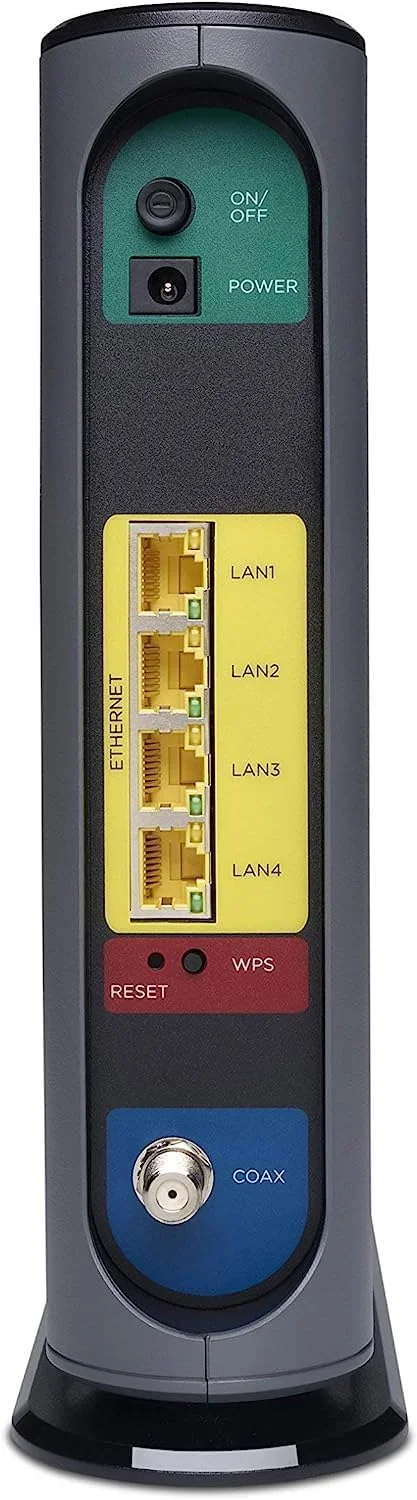 مودم Motorola MG7700 با وای فای داخلی | تایید شده برای Comcast Xfinity، Cox، Spectrum | برای طرح های تا 800 مگابیت بر ثانیه | روتر DOCSIS 3.0 + گیگ وای فای (بازسازی شده)