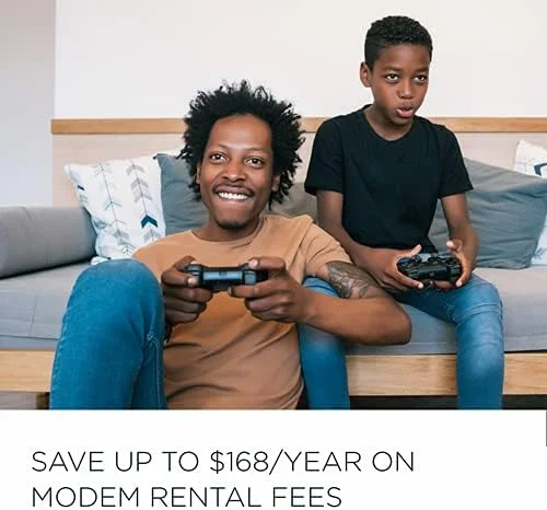 مودم روتر وای فای ترکیبی موتورولا MG7315 | مودم کابلی DOCSIS 3.0 + روتر گیگابیتی وای فای تک بانده N450 | حداکثر سرعت 343 مگابیت بر ثانیه | تایید شده توسط Cox و Spectrum