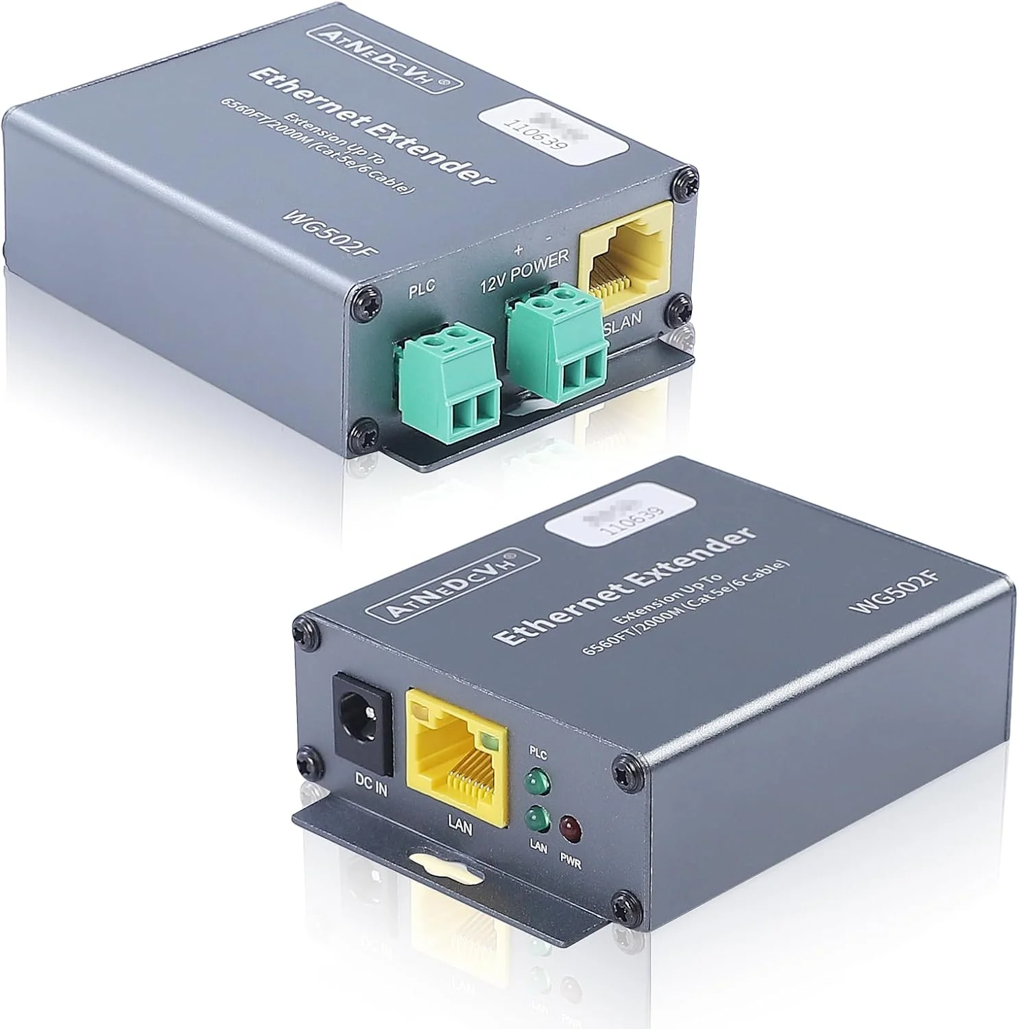 کیت توسعه دهنده محدوده اترنت، توسعه دهنده محدوده LAN اترنت تا فاصله 2000 متری از طریق کابل شبکه Cat5e/6/6e RJ45 - تا فاصله 1000 متری از طریق کابل زوج به هم تابیده UTP آداپتور توسعه دهنده IP