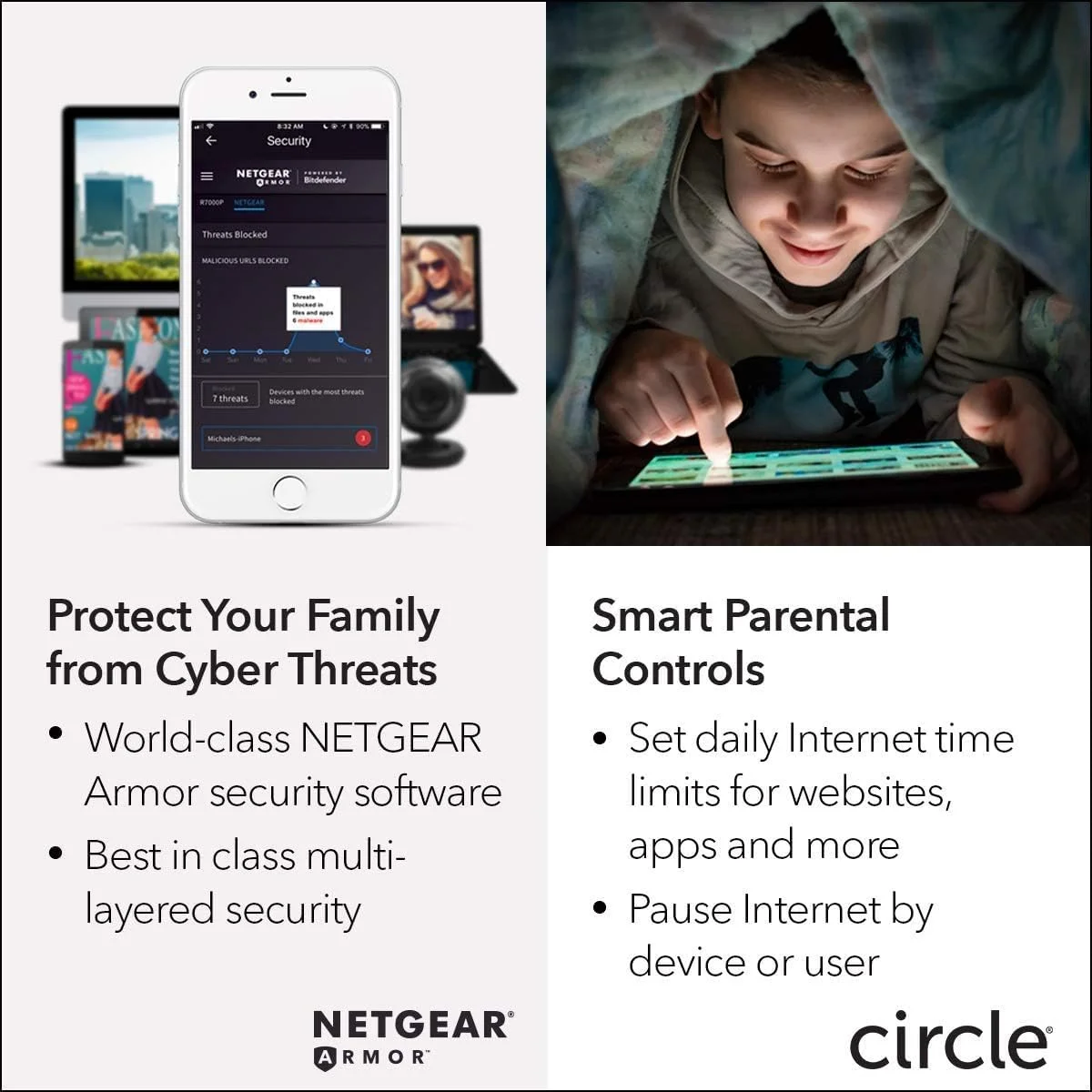 مودم کابلی همه کاره و روتر وای فای مش نت گیر Orbi (CBR40) – AC2200، سرعت تا 2.2 گیگابیت بر ثانیه، پوشش 185 متر مربع