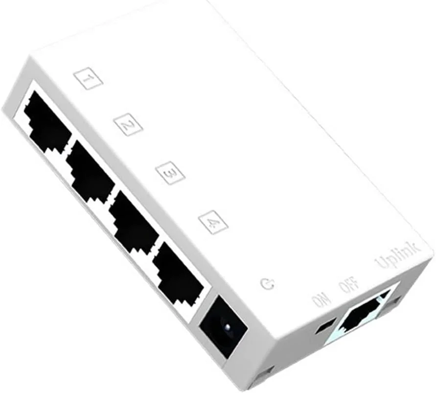 توسعه دهنده پورت POE پنج پورت 100 مگابیت بر ثانیه، توسعه دهنده POE یک به چهار پورت 10/100 مگابیت بر ثانیه، گسترش تا 250 متر