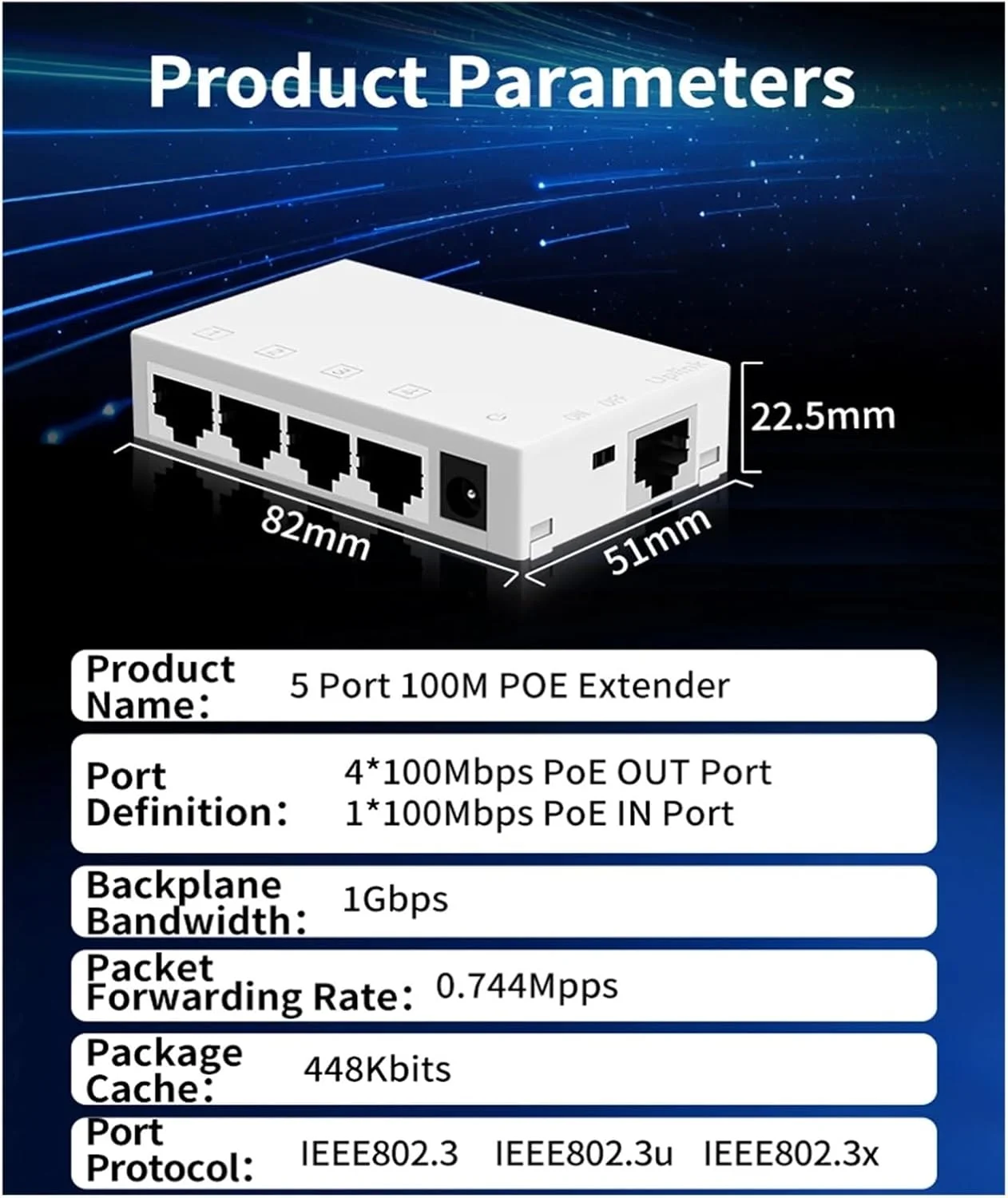 توسعه دهنده پورت POE پنج پورت 100 مگابیت بر ثانیه، توسعه دهنده POE یک به چهار پورت 10/100 مگابیت بر ثانیه، گسترش تا 250 متر توسعه دهنده پورت POE پنج پورت 100 مگابیت بر ثانیه، توسعه دهنده POE یک به چهار پورت 10/100 مگابیت بر ثانیه، گسترش تا 250 متر