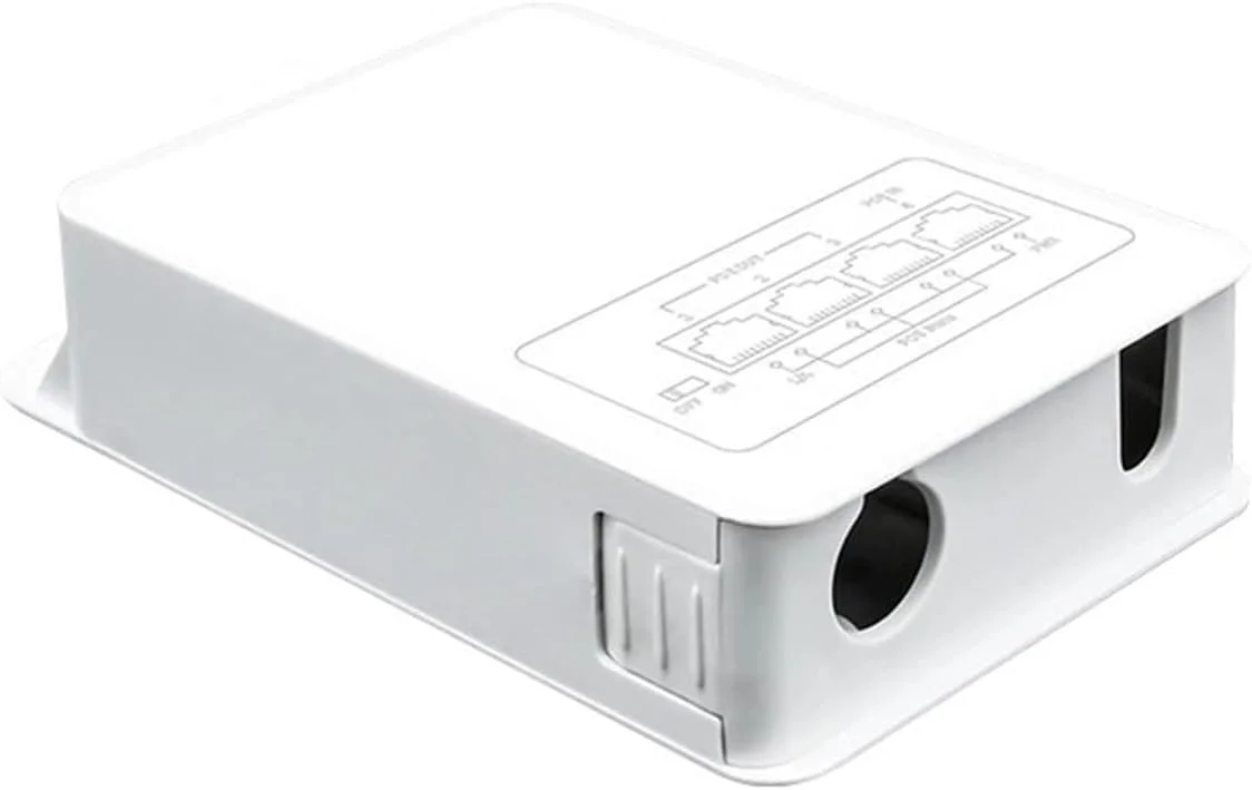 تکرار کننده ضد آب 4 پورت P-O//E شبکه بیرونی 100/1000 مگابیت بر ثانیه توسعه دهنده P-O//E IP55 VLAN 44-57V 30W