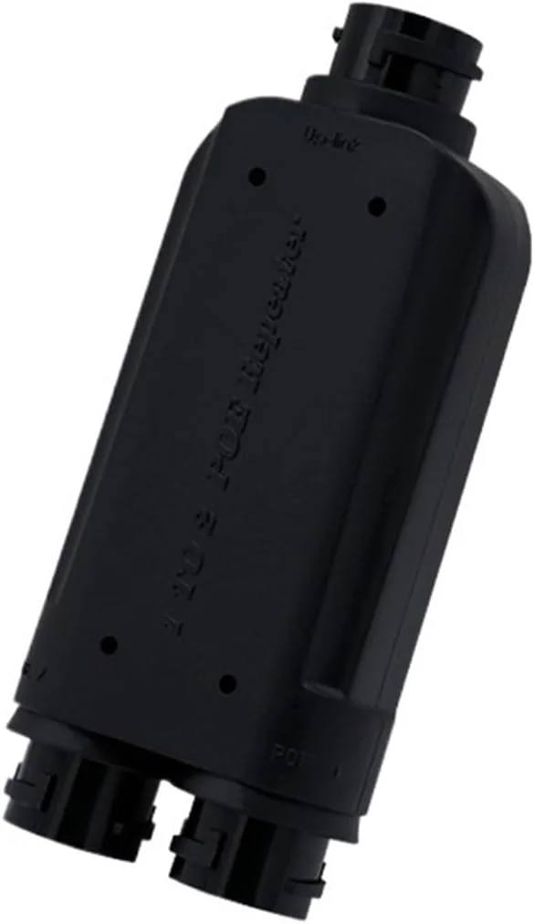 تکرار کننده 2 پورت 100M ضد آب IP66 توسعه دهنده 1 به 2 IEEE802.3af/at/bt 48V