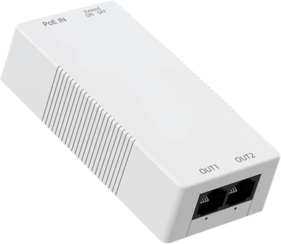 توسعه دهنده 2 پورت 100M، تکرار کننده 1 به 2، محافظت 4KV، 48V 30W