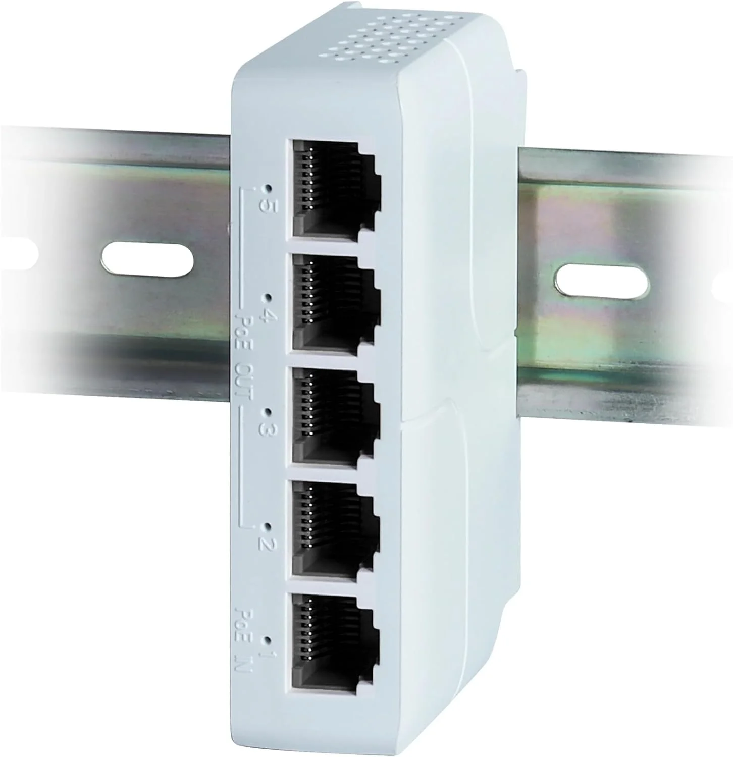 تکرار کننده سوئیچ شبکه توسعه دهنده 1+4 پورت 100 مگابیت بر ثانیه با پشتیبانی از IEEE802.3af/at/bt تا 250 متر (2 عدد)