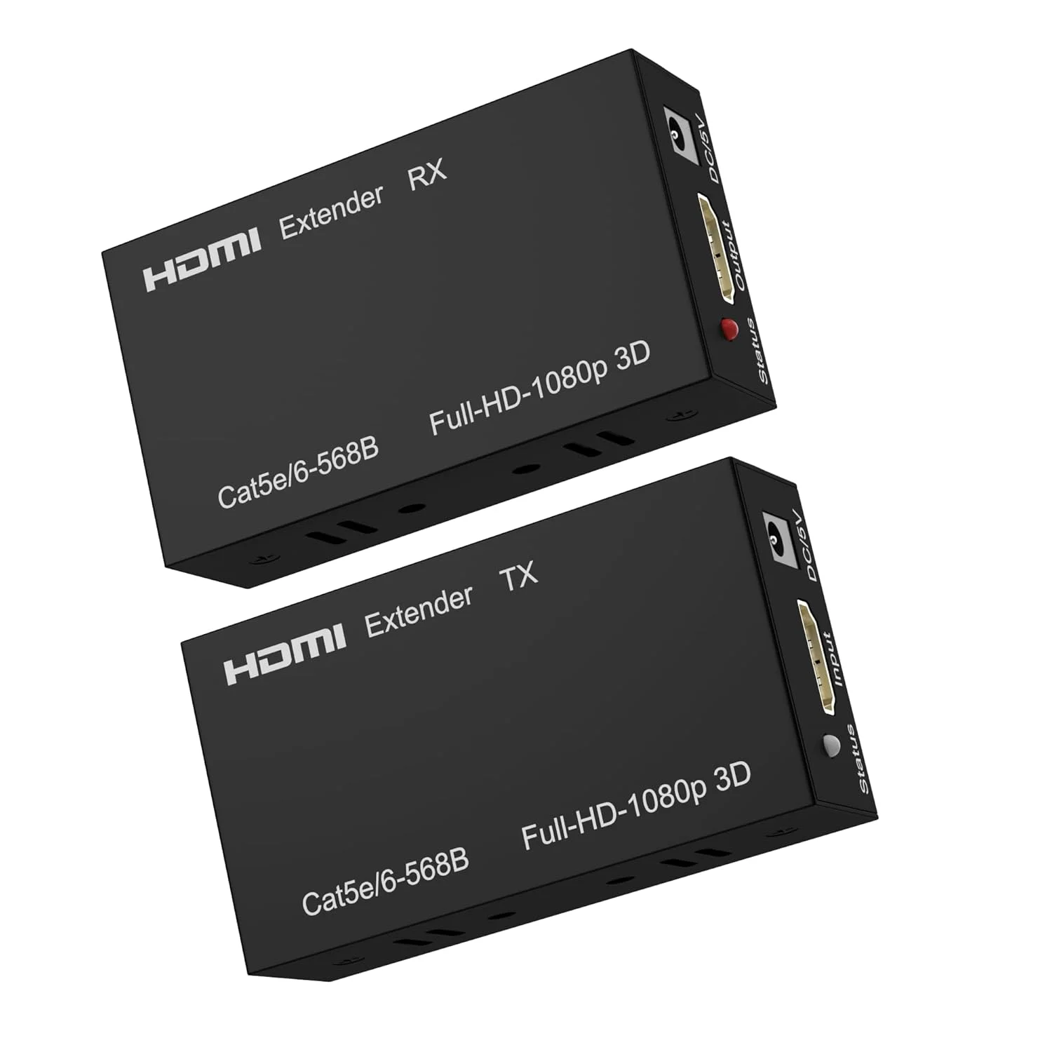 اکستندر HDMI از طریق Cat5e/Cat6/Cat7، 60 متر، کیت بالون تکرار کننده Full HD 1080p، HDMI از طریق اترنت پشتیبانی از 3D، HDCP، EDID، Plug & Play، فرستنده گیرنده برای تلویزیون، پروژکتور، بازی، سینمای خانگی