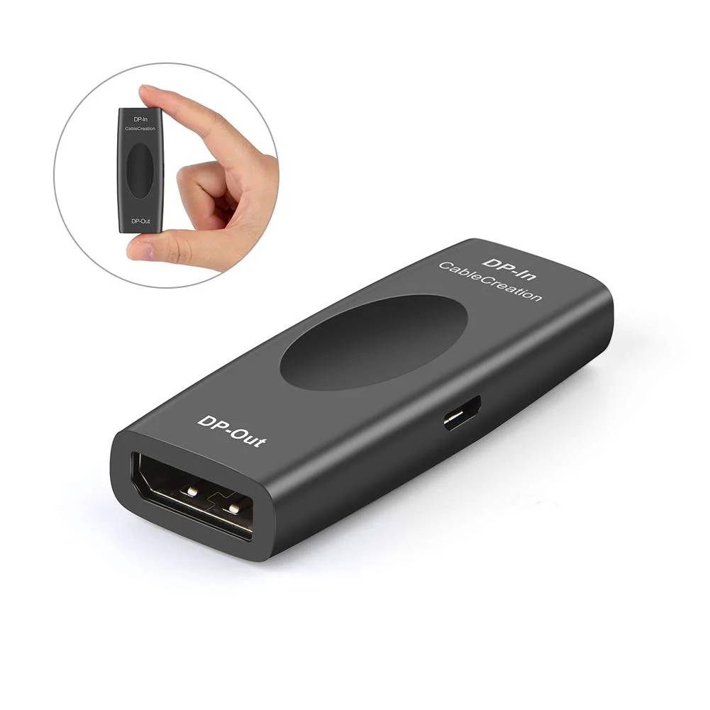 تقویت کننده DisplayPort 1.4 CableCreation، تقویت کننده سیگنال DisplayPort، تقویت کننده سیگنال با رزولوشن 8K سازگار با Oculus Rift S، HTC Vive Pro، Valve Index، مانیتور بازی، پروژکتور