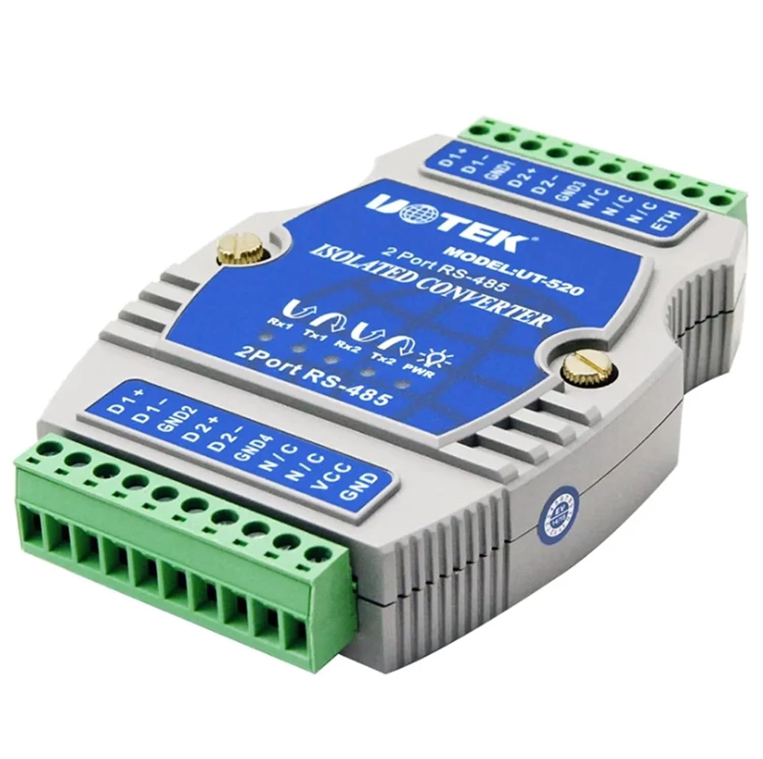 تقویت کننده/تکرار کننده سیگنال 485 صنعتی COKYIS UT-520 با ایزولاسیون نوری دو مسیره RS485