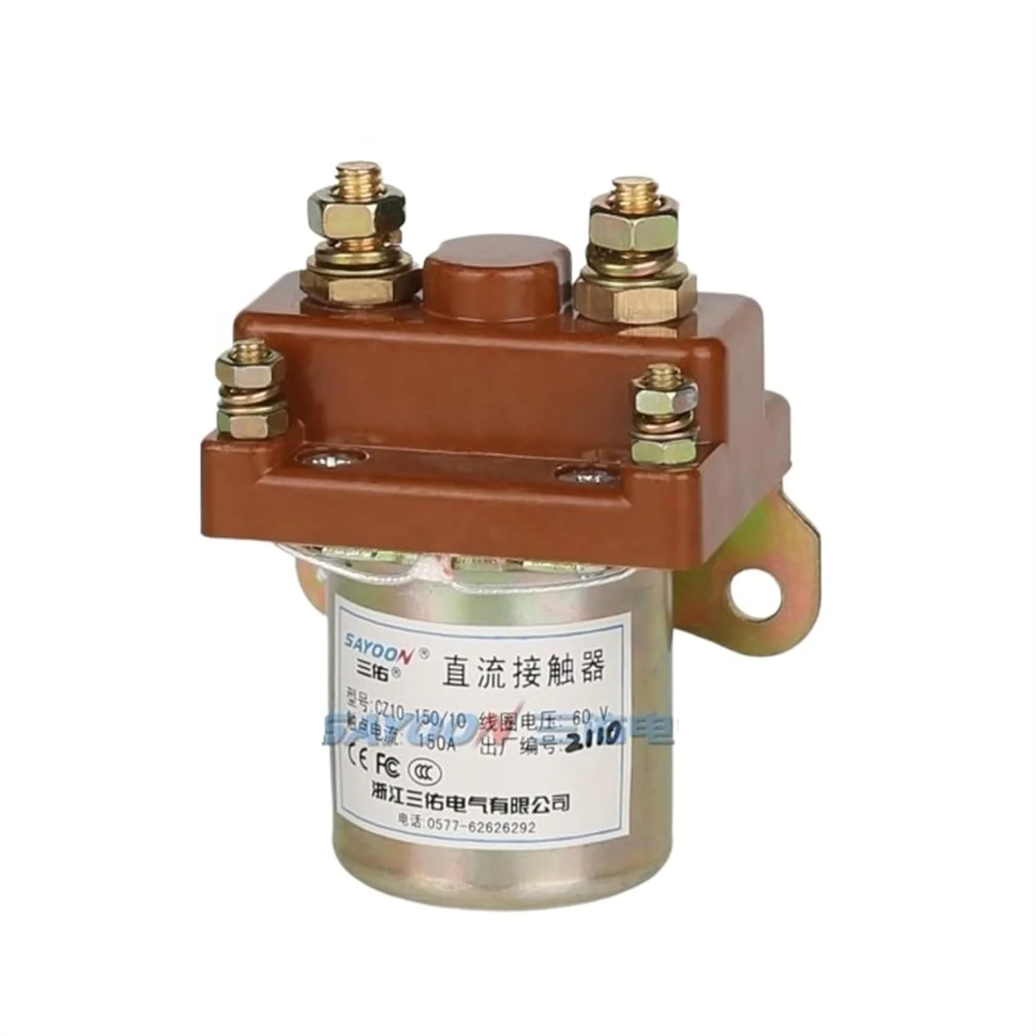 کنتاکتور DC مدل CZ10-150 با ولتاژهای 12V، 24V، 36V، 48V، 60V، 72V، 84V، 96V، 120V (96V)