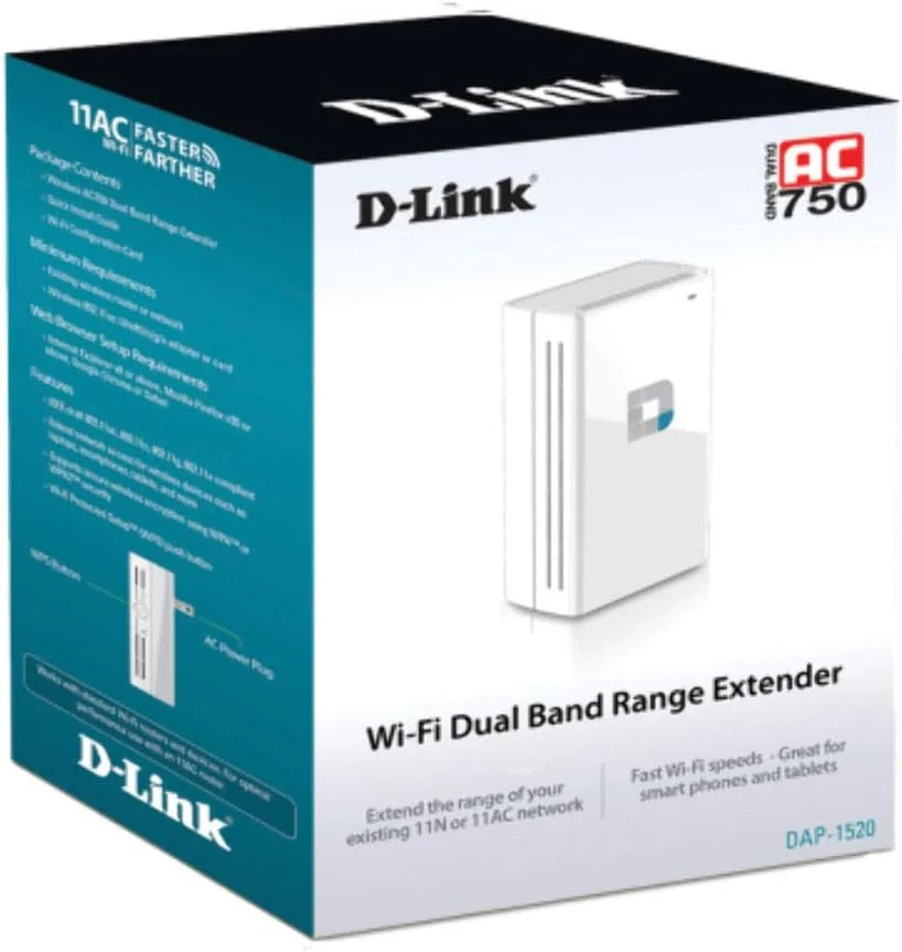 تقویت کننده محدوده وای فای دو بانده D-Link DAP1520 AC750